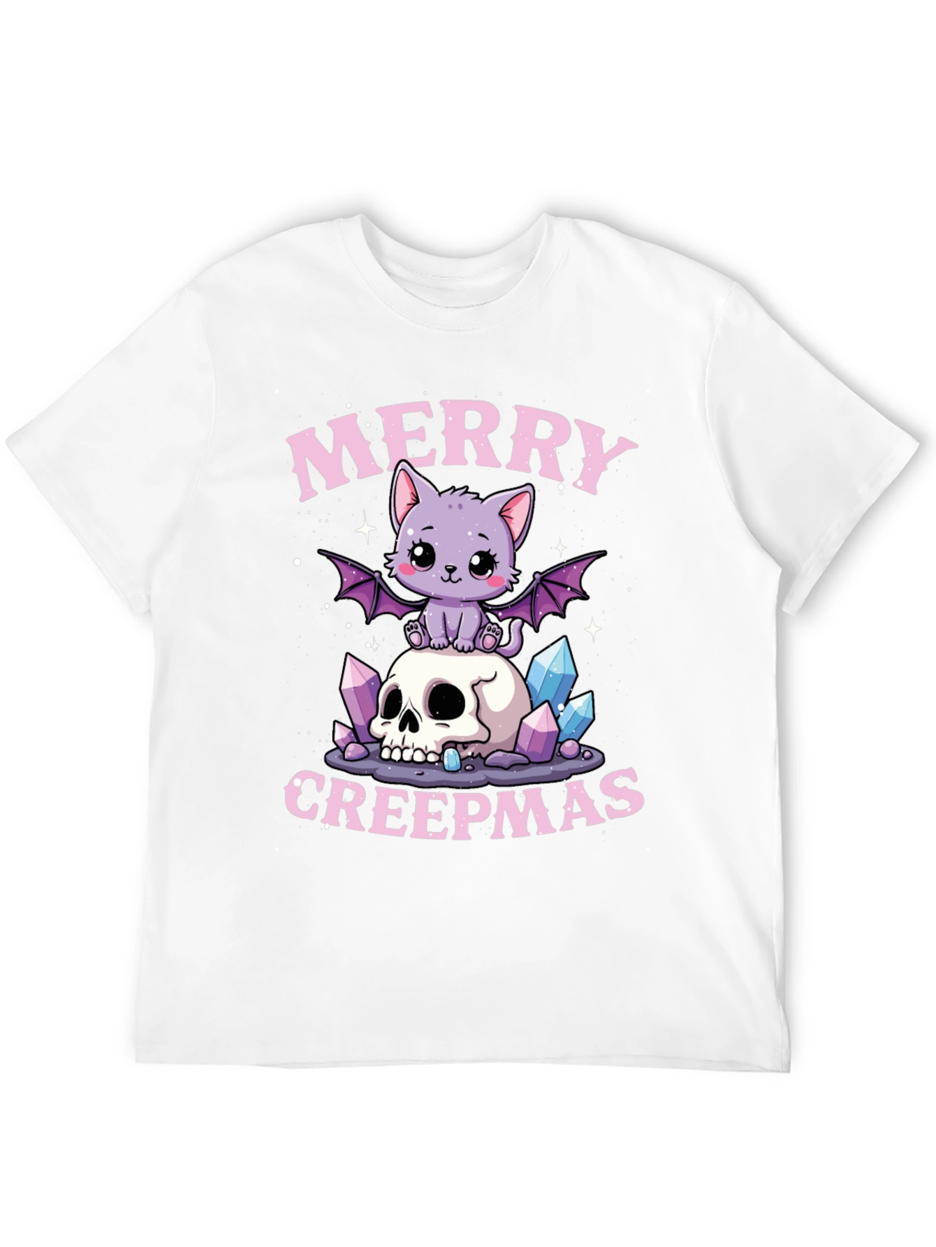 Merry Creepmas Graphic Tee - Gothic Holiday Shirt