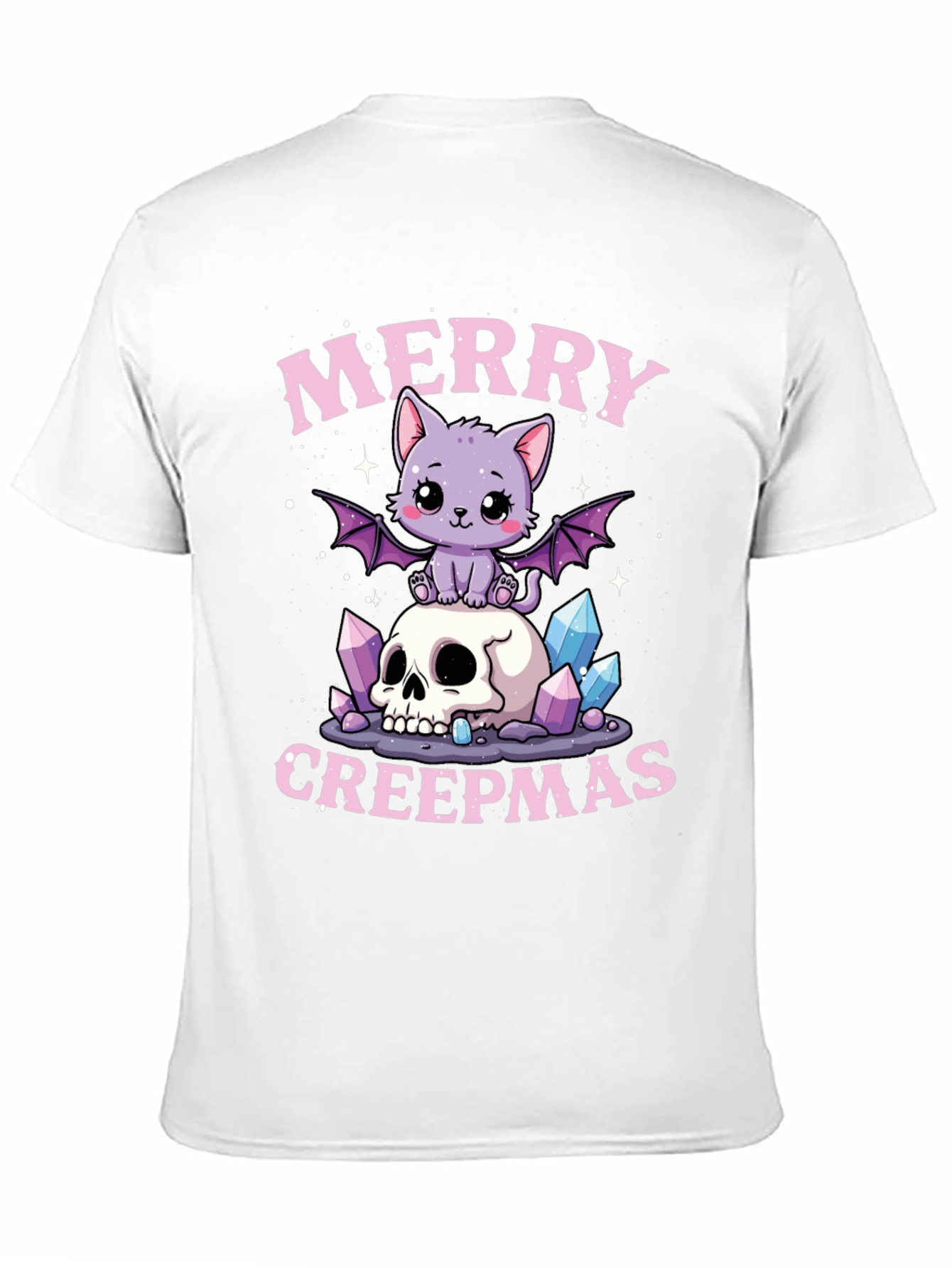 Merry Creepmas Graphic Tee - Gothic Holiday Shirt