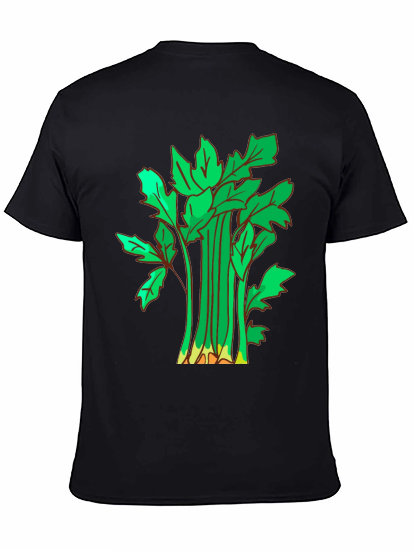 Celery Graphic T-Shirt - Casual Black Tee