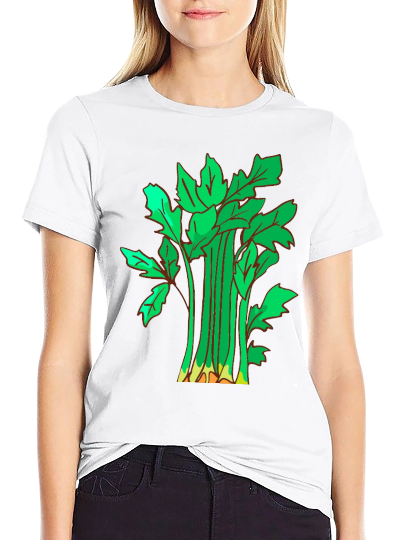 Celery Graphic T-Shirt - Casual Black Tee