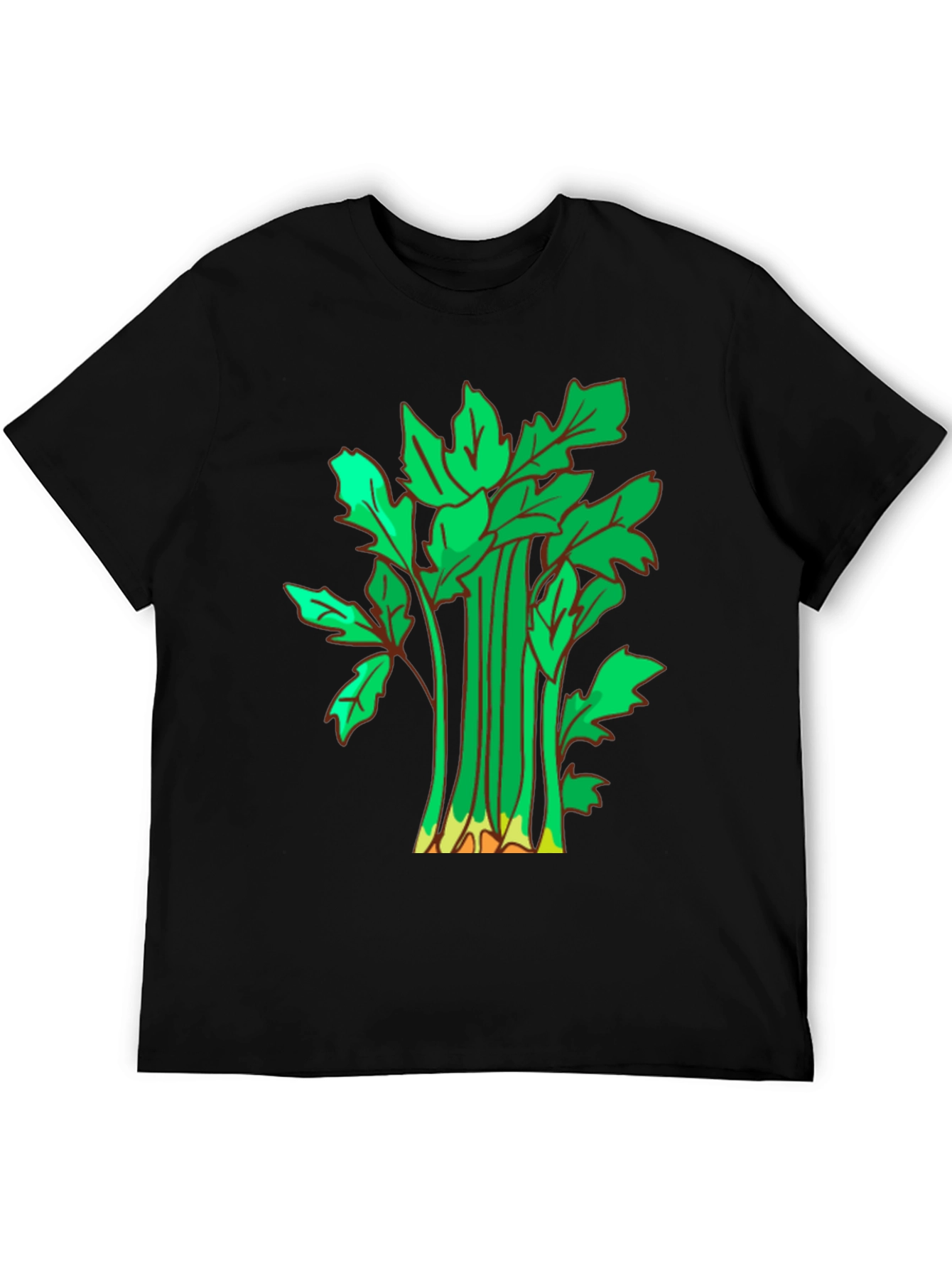 Celery Graphic T-Shirt - Casual Black Tee