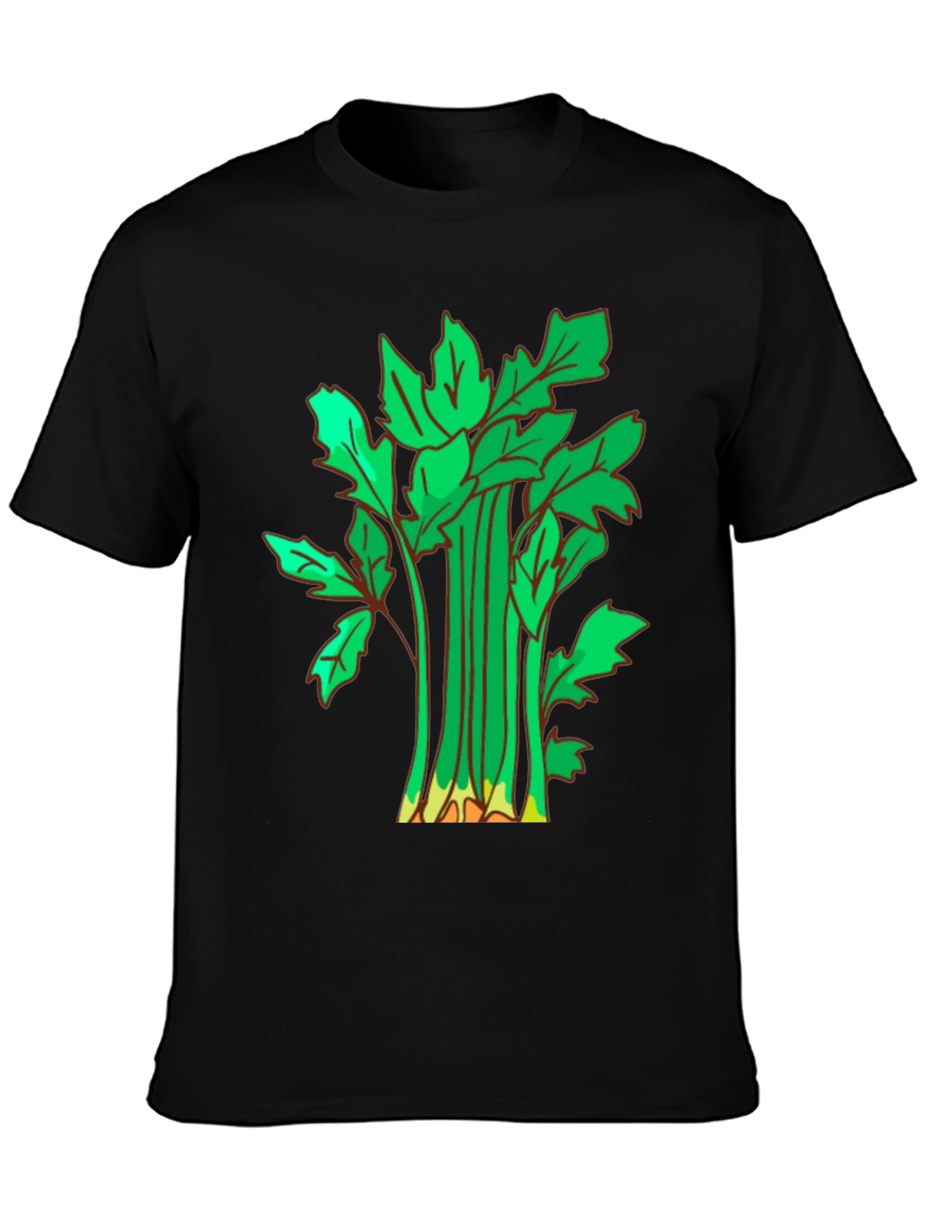 Celery Graphic T-Shirt - Casual Black Tee