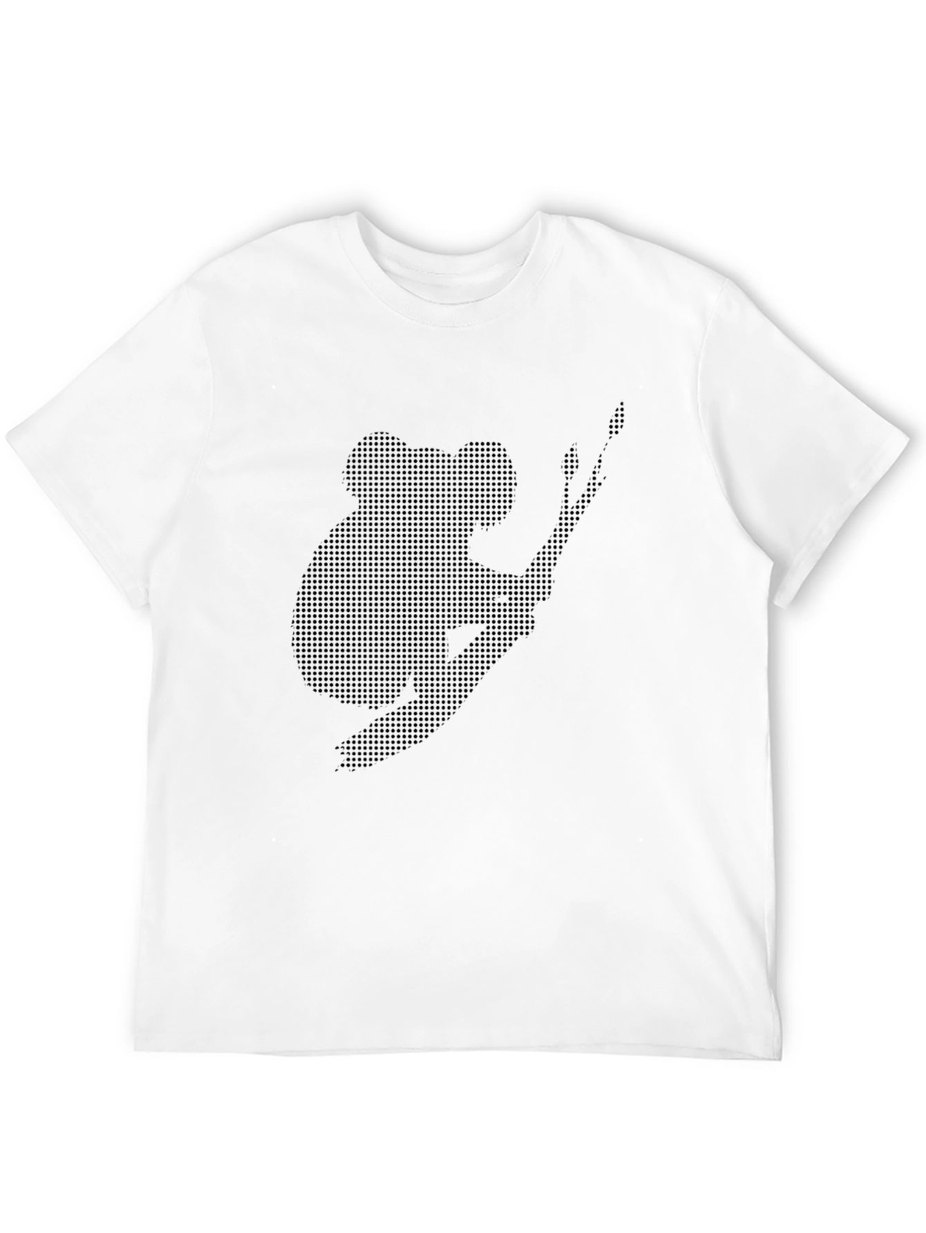 Koala Graphic Print Mens Black T-Shirt