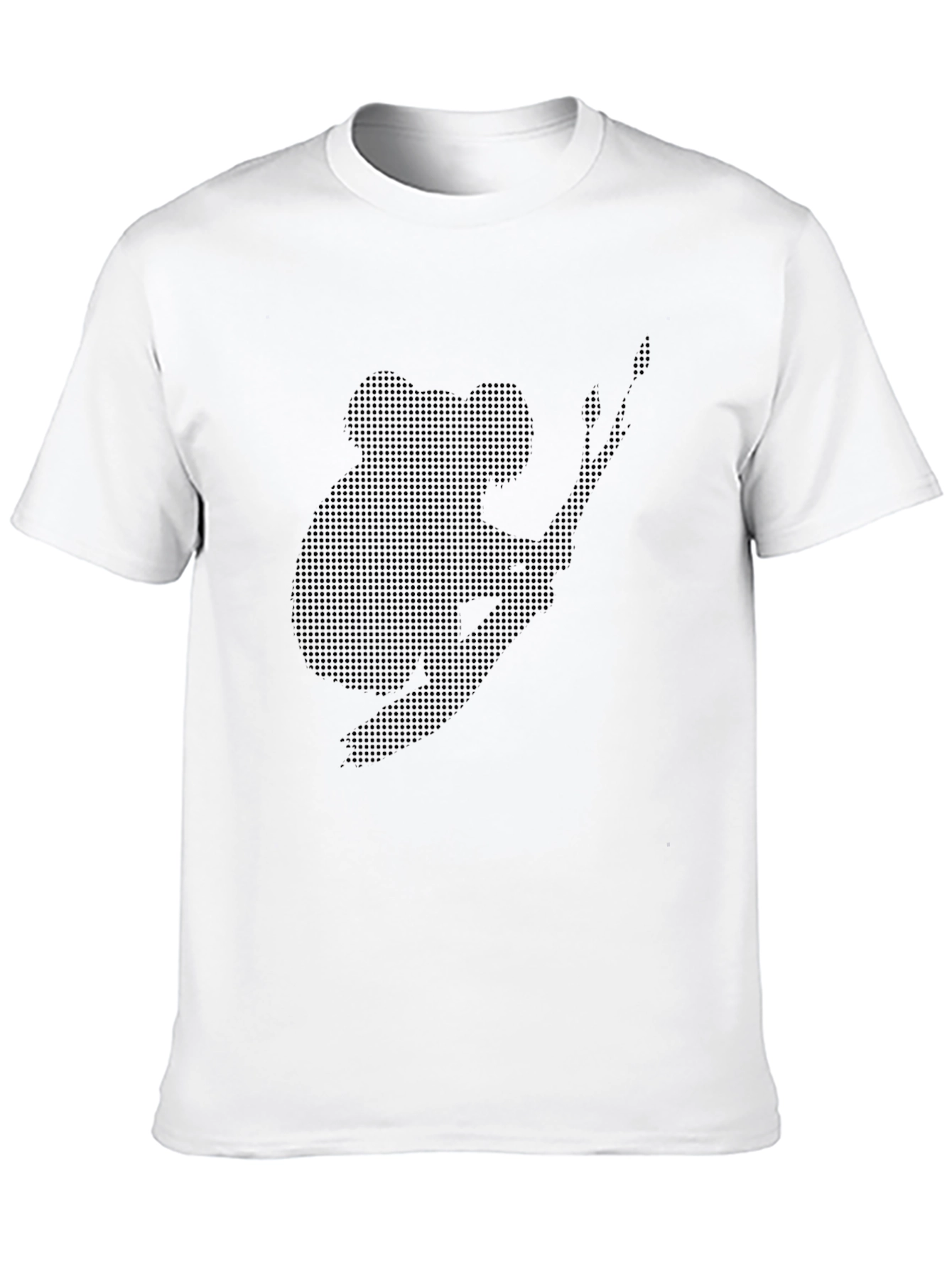 Koala Graphic Print Mens Black T-Shirt