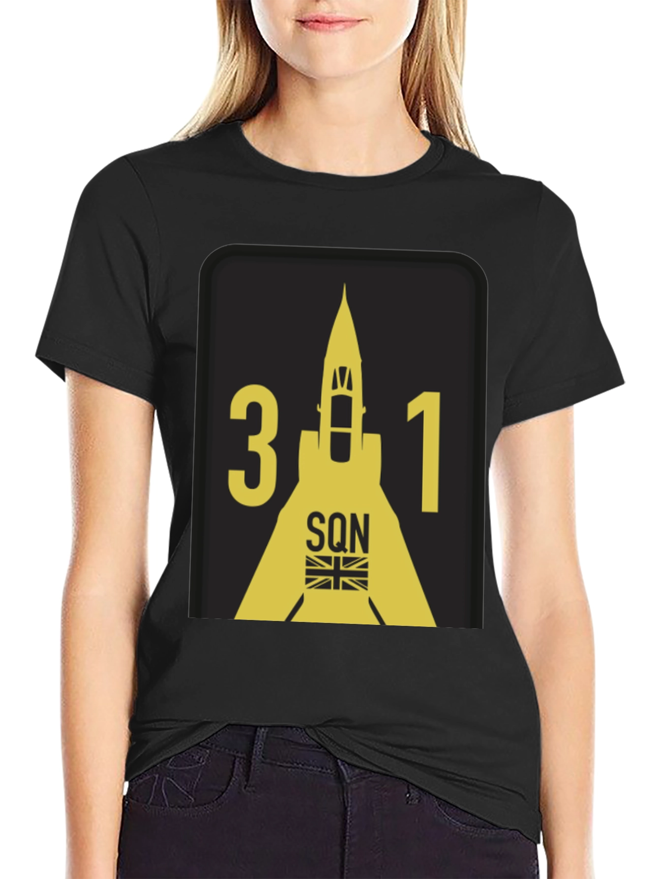 31 Squadron T-Shirt - Black Graphic Tee
