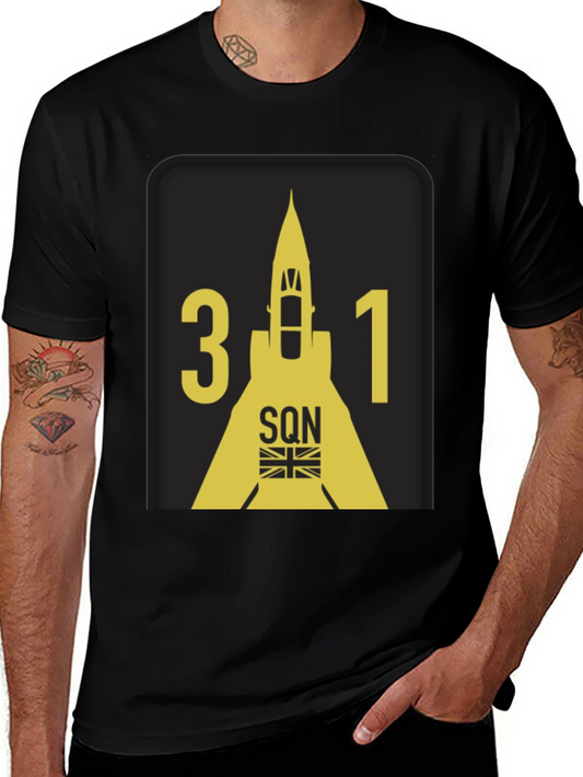 31 Squadron T-Shirt - Black Graphic Tee