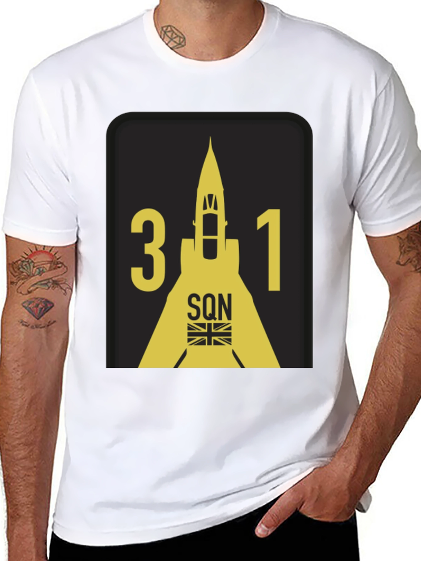 31 Squadron T-Shirt - Black Graphic Tee