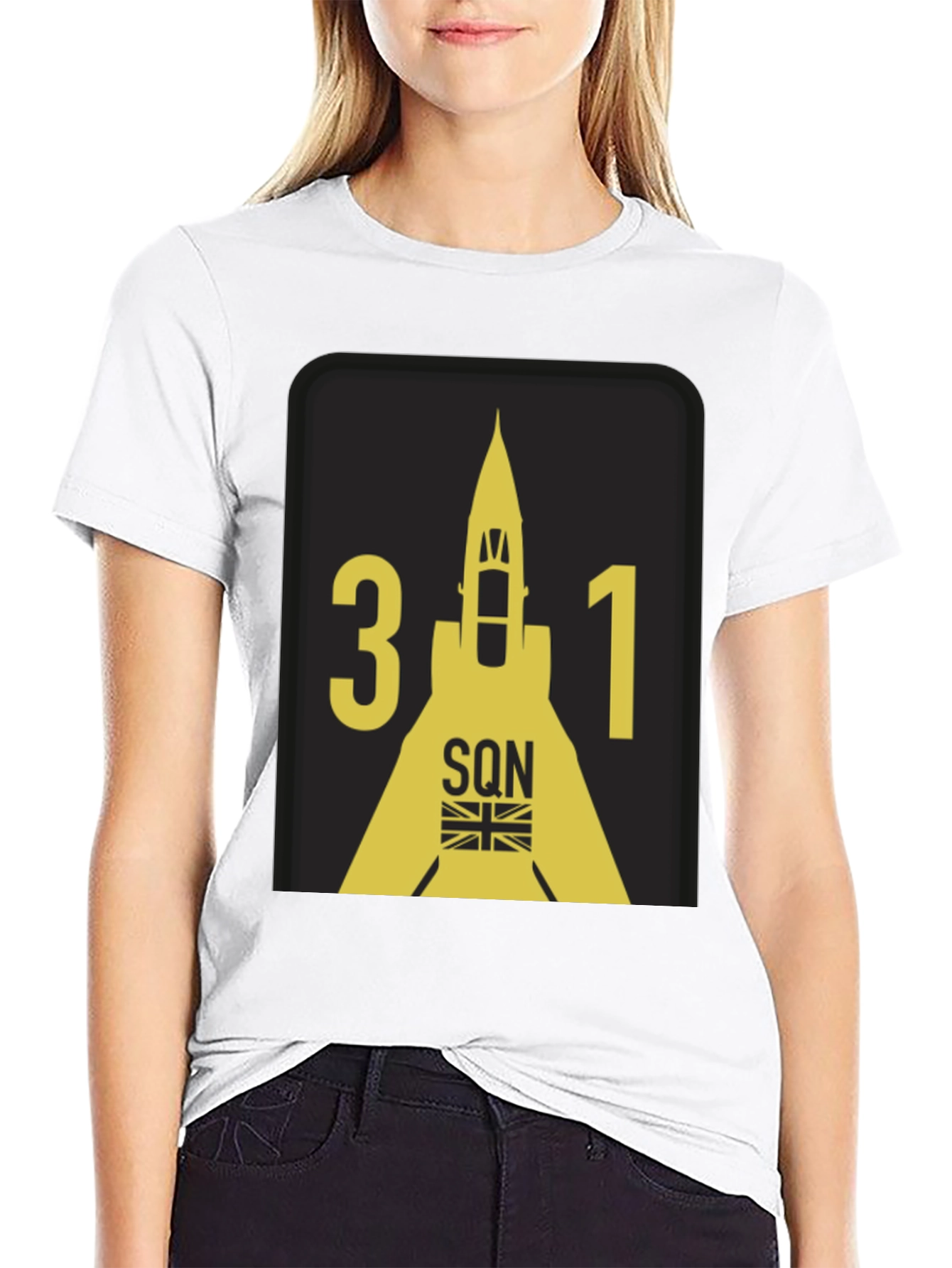 31 Squadron T-Shirt - Black Graphic Tee