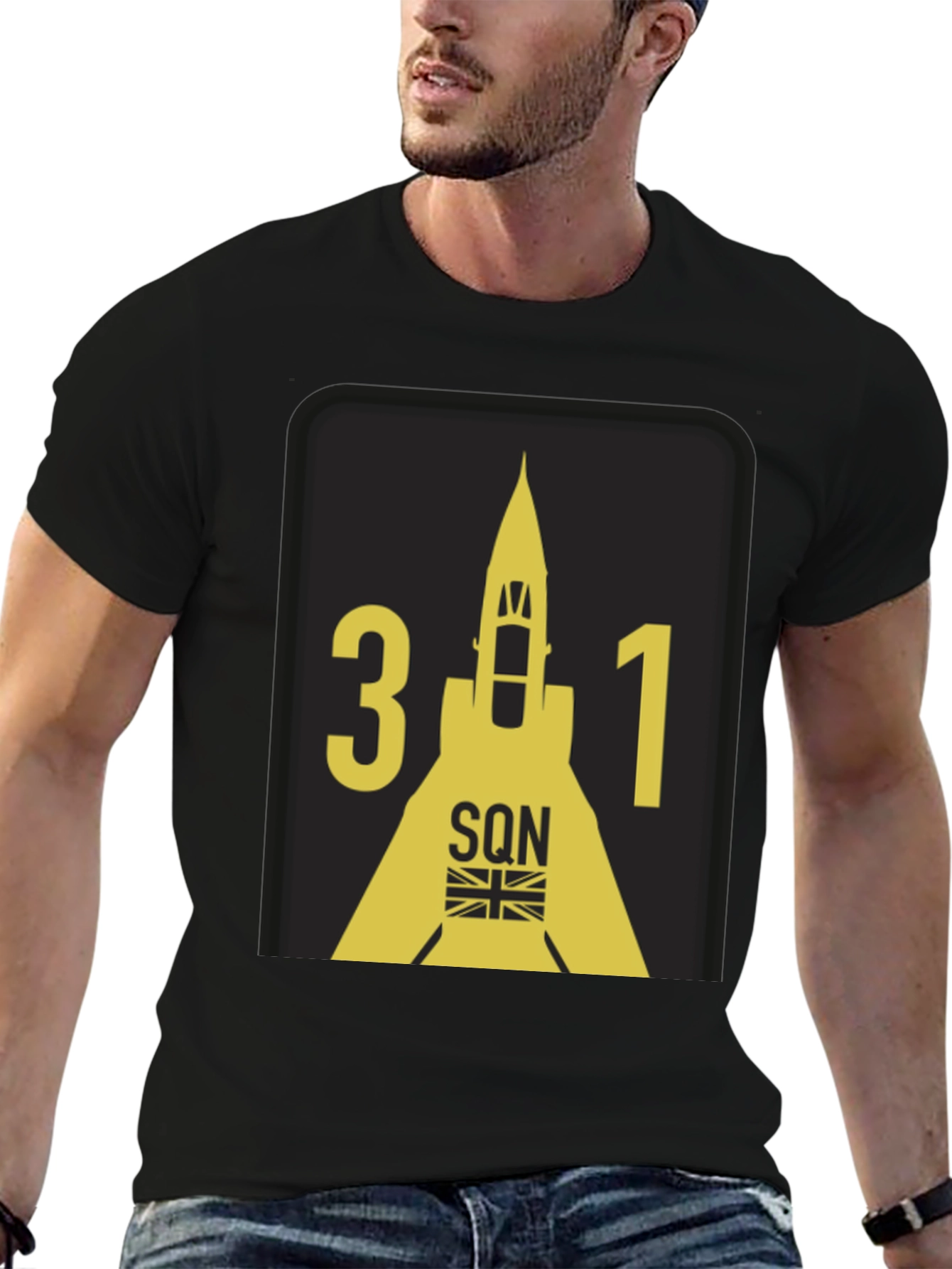 31 Squadron T-Shirt - Black Graphic Tee