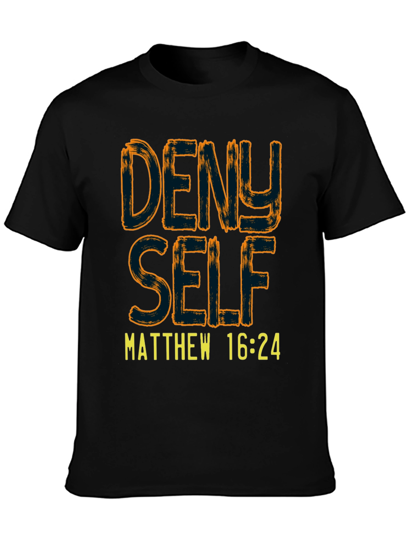 Deny Self T-Shirt - Matthew 16:24 Christian Tee