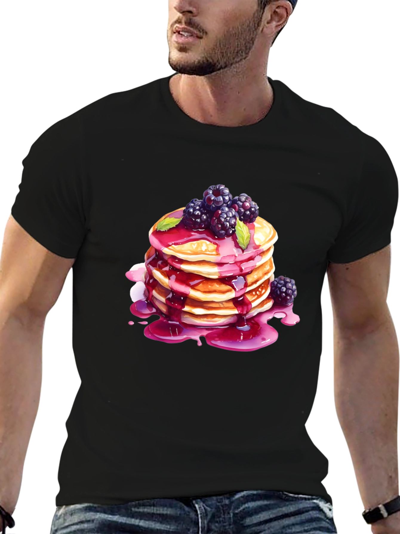 Pancake Stack Graphic T-Shirt