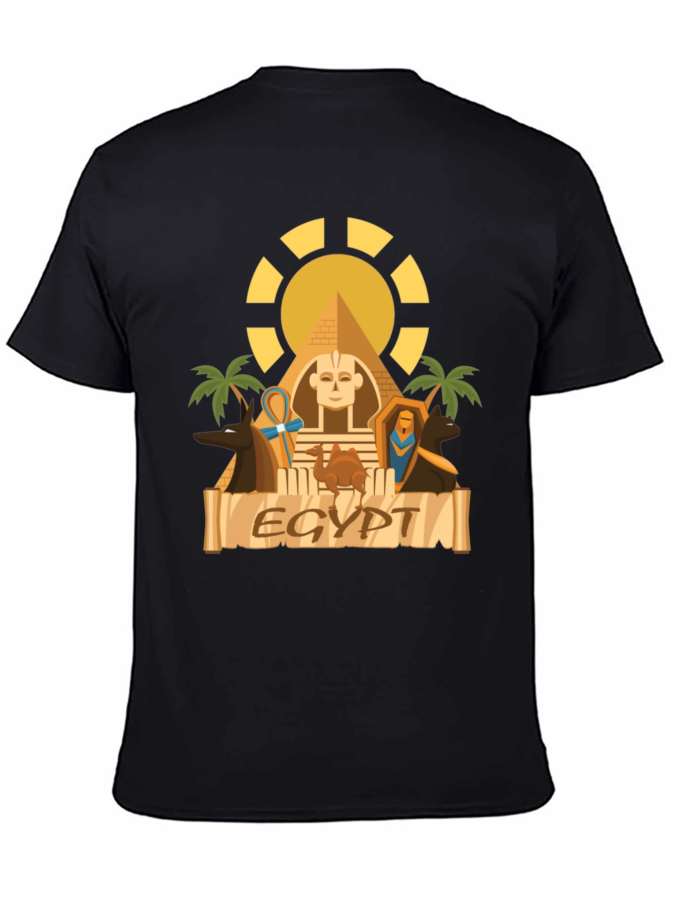 Egypt Graphic T-Shirt - Black Cotton Tee