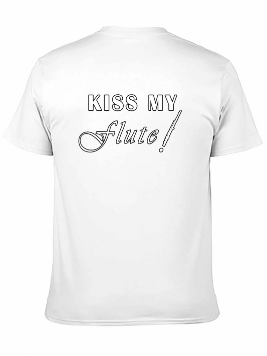 Kiss My Flute! Black Graphic Tee