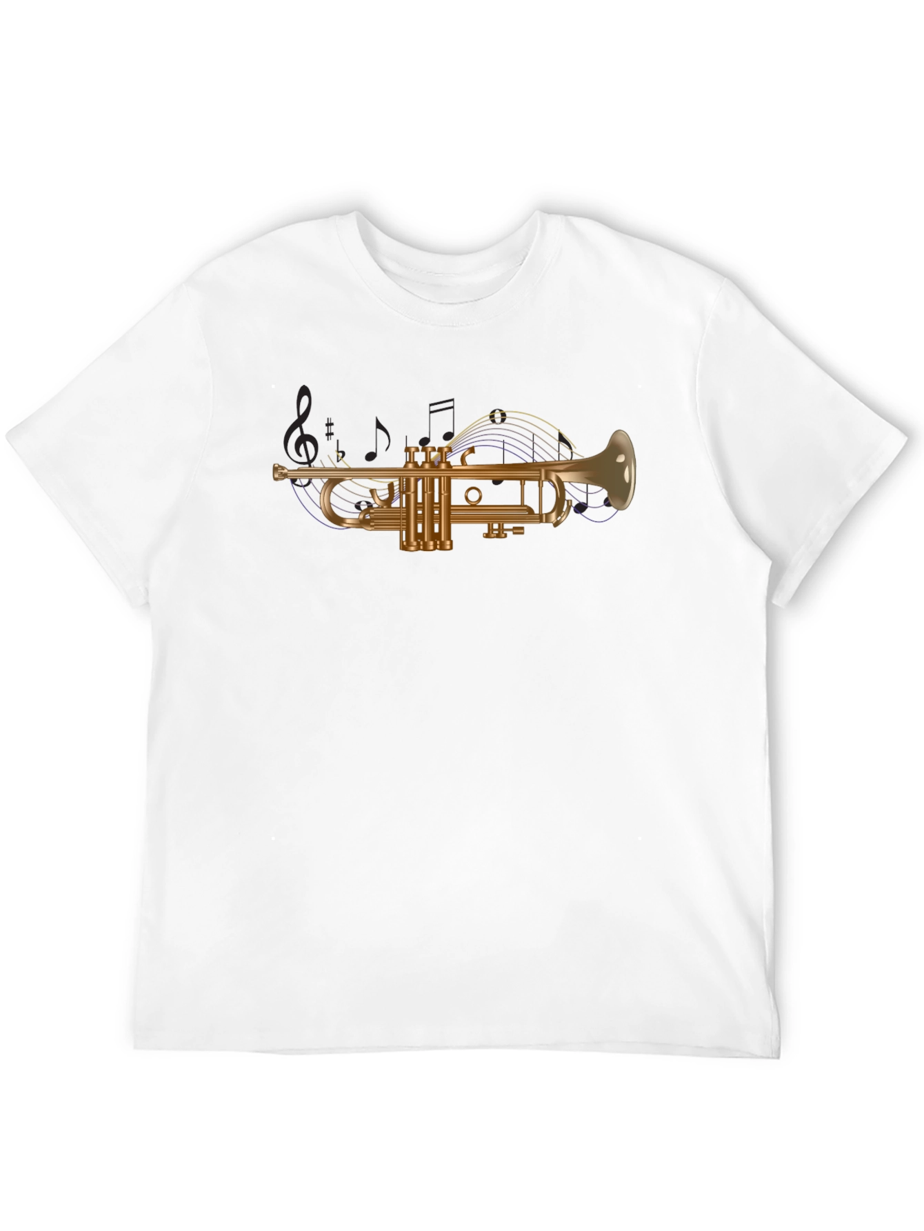 Trumpet Graphic Tee - Musical Instrument T-Shirt