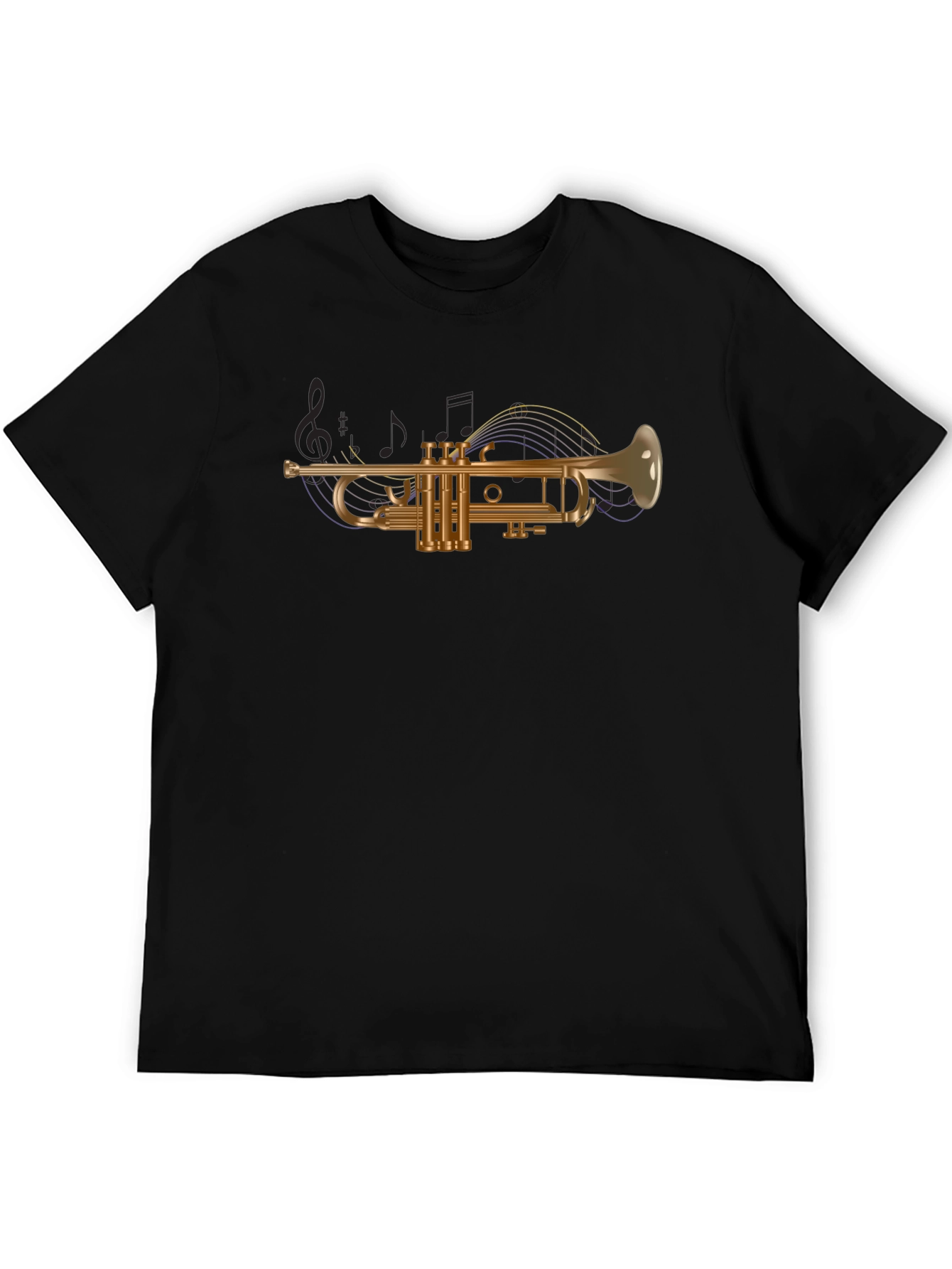 Trumpet Graphic Tee - Musical Instrument T-Shirt