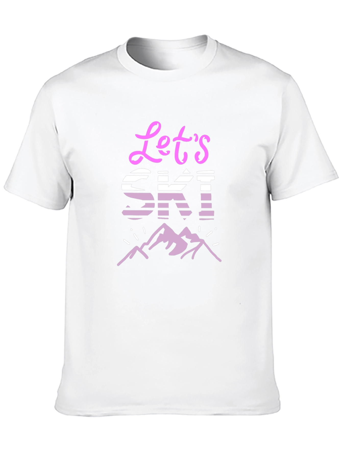 Lets Ski! Graphic Tee - Mountain Adventure T-Shirt