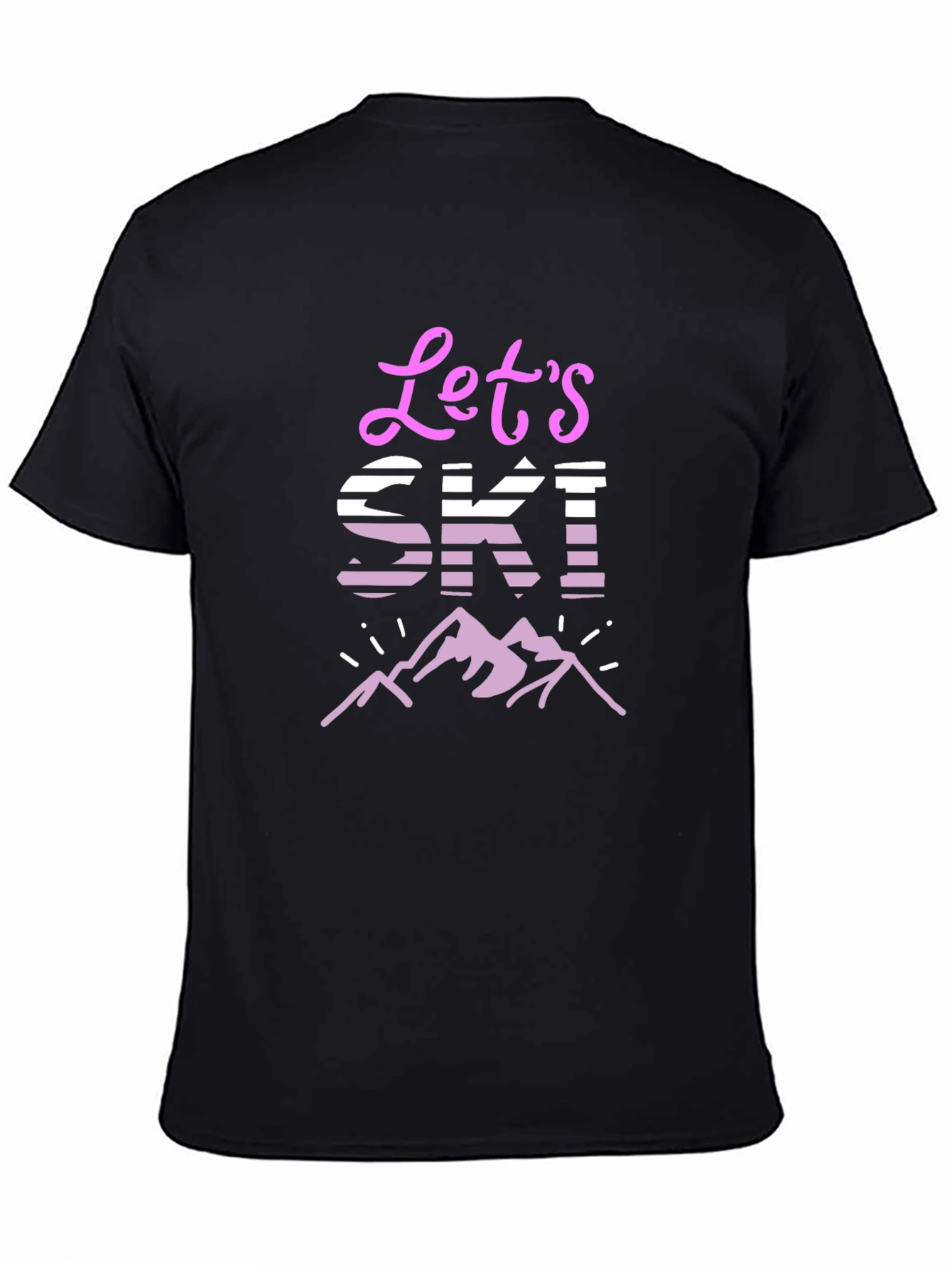 Lets Ski! Graphic Tee - Mountain Adventure T-Shirt