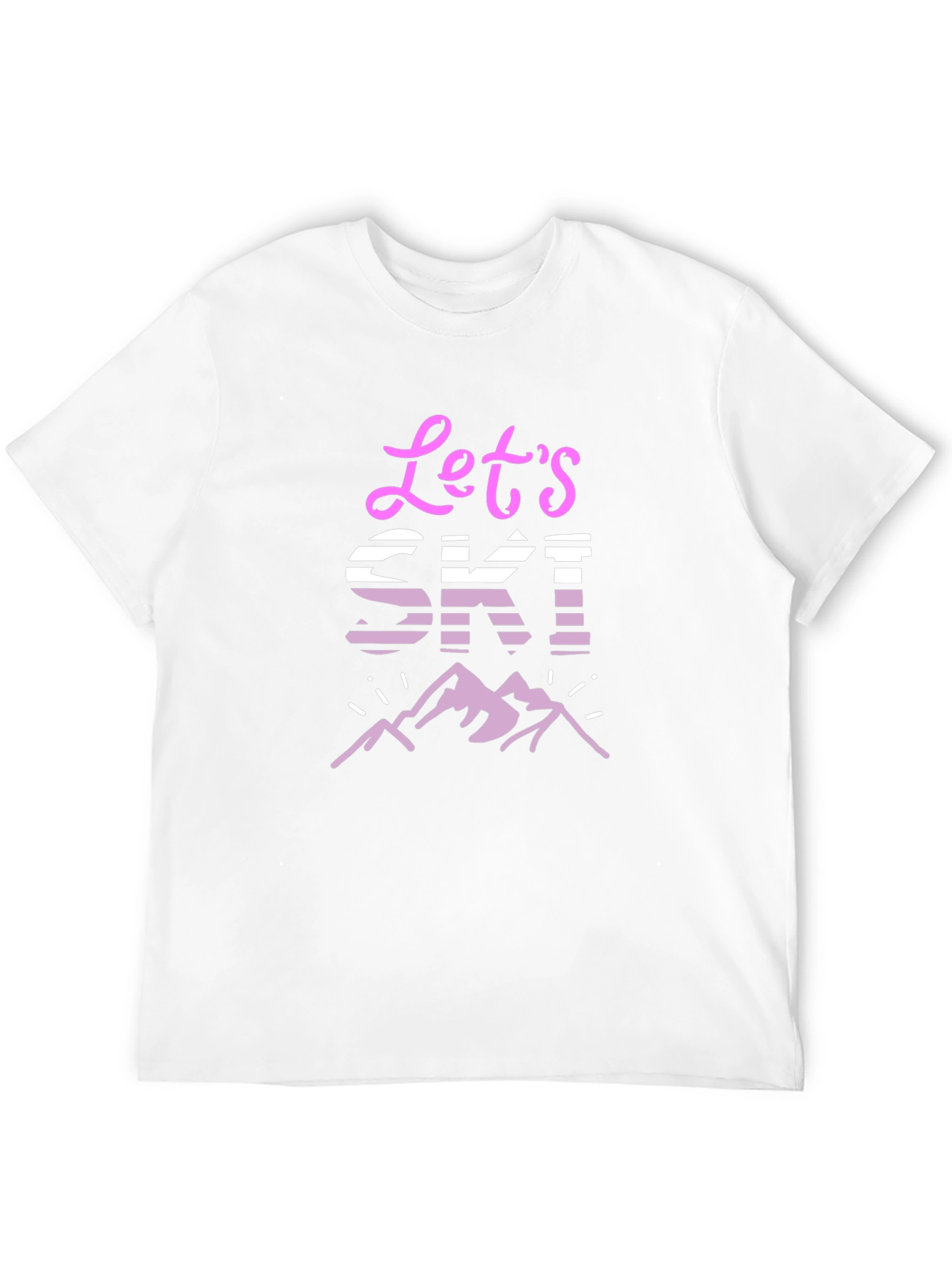 Lets Ski! Graphic Tee - Mountain Adventure T-Shirt