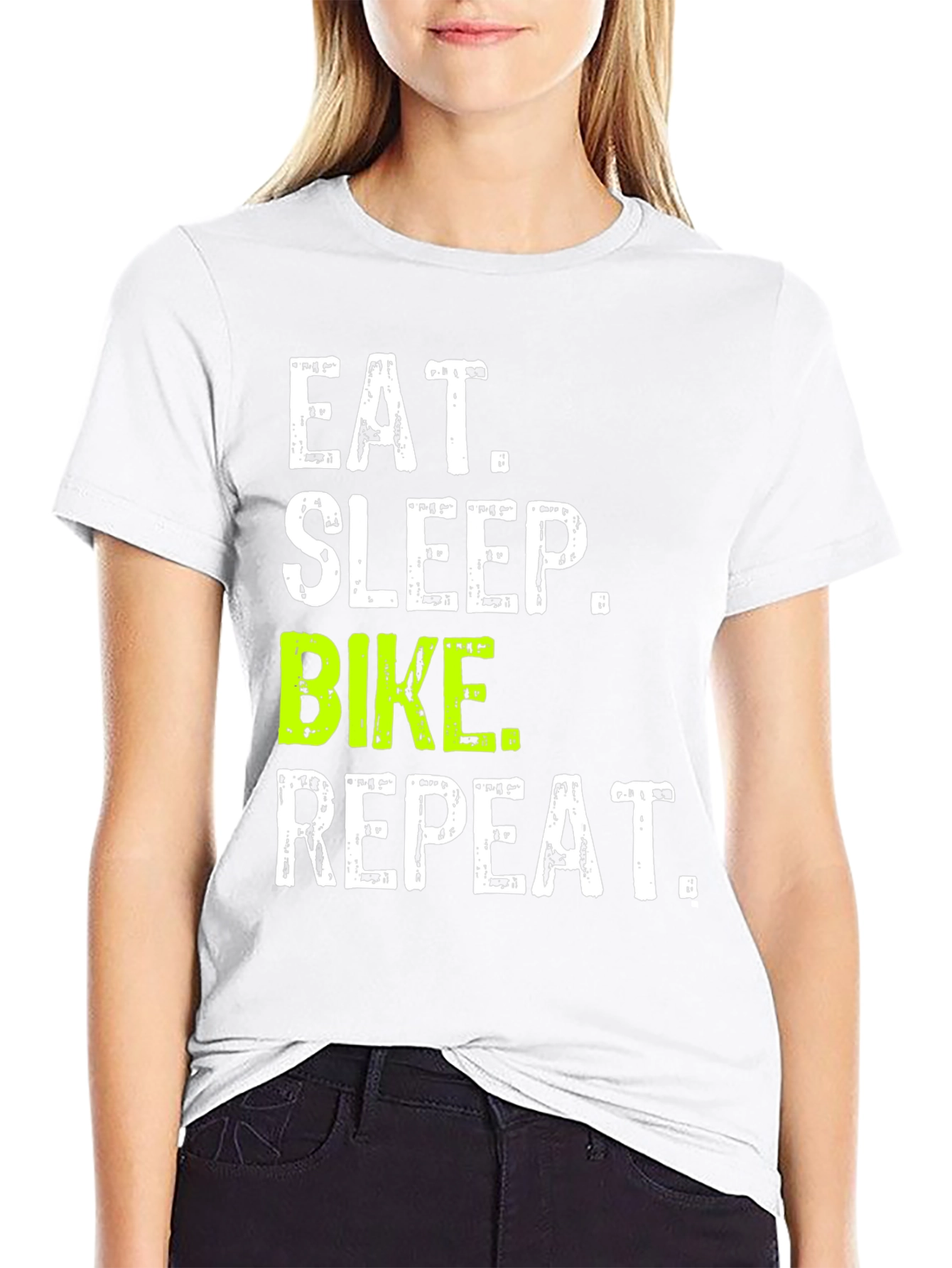 Eat Sleep Bike Repeat T-Shirt - Biker Tee
