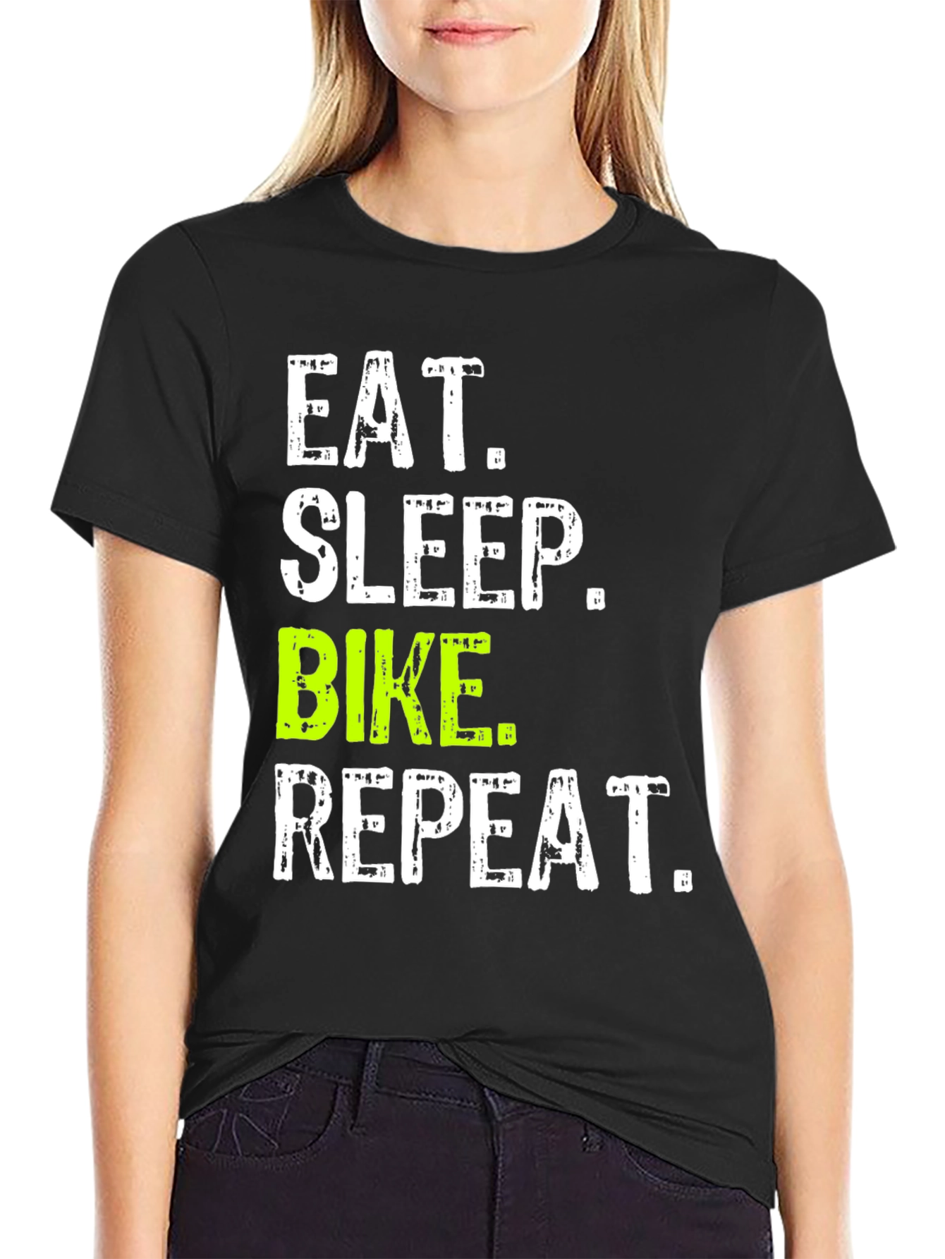 Eat Sleep Bike Repeat T-Shirt - Biker Tee