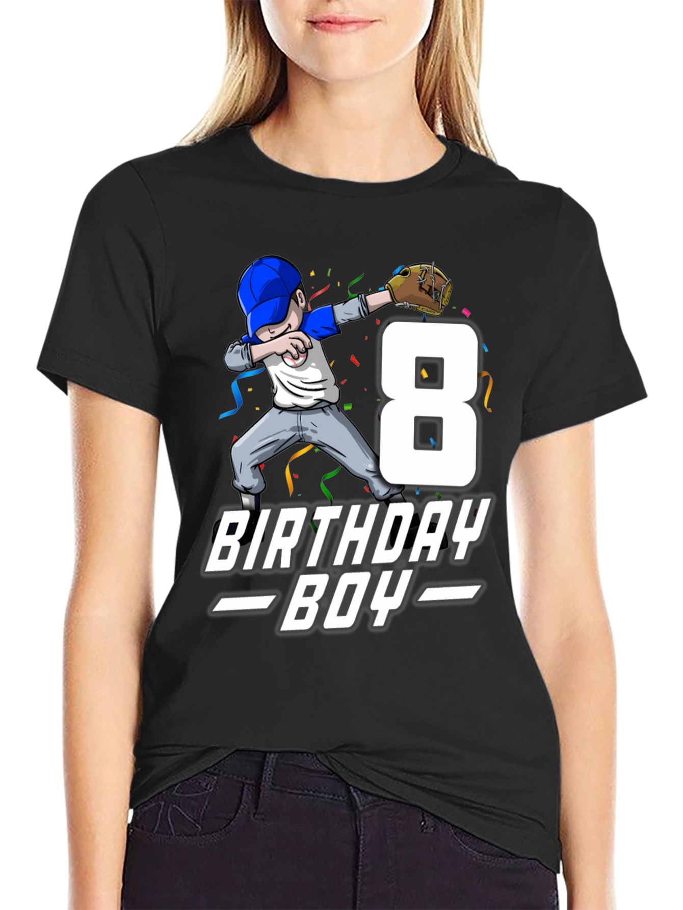 Birthday Boy Baseball 8th Birthday T-Shirt