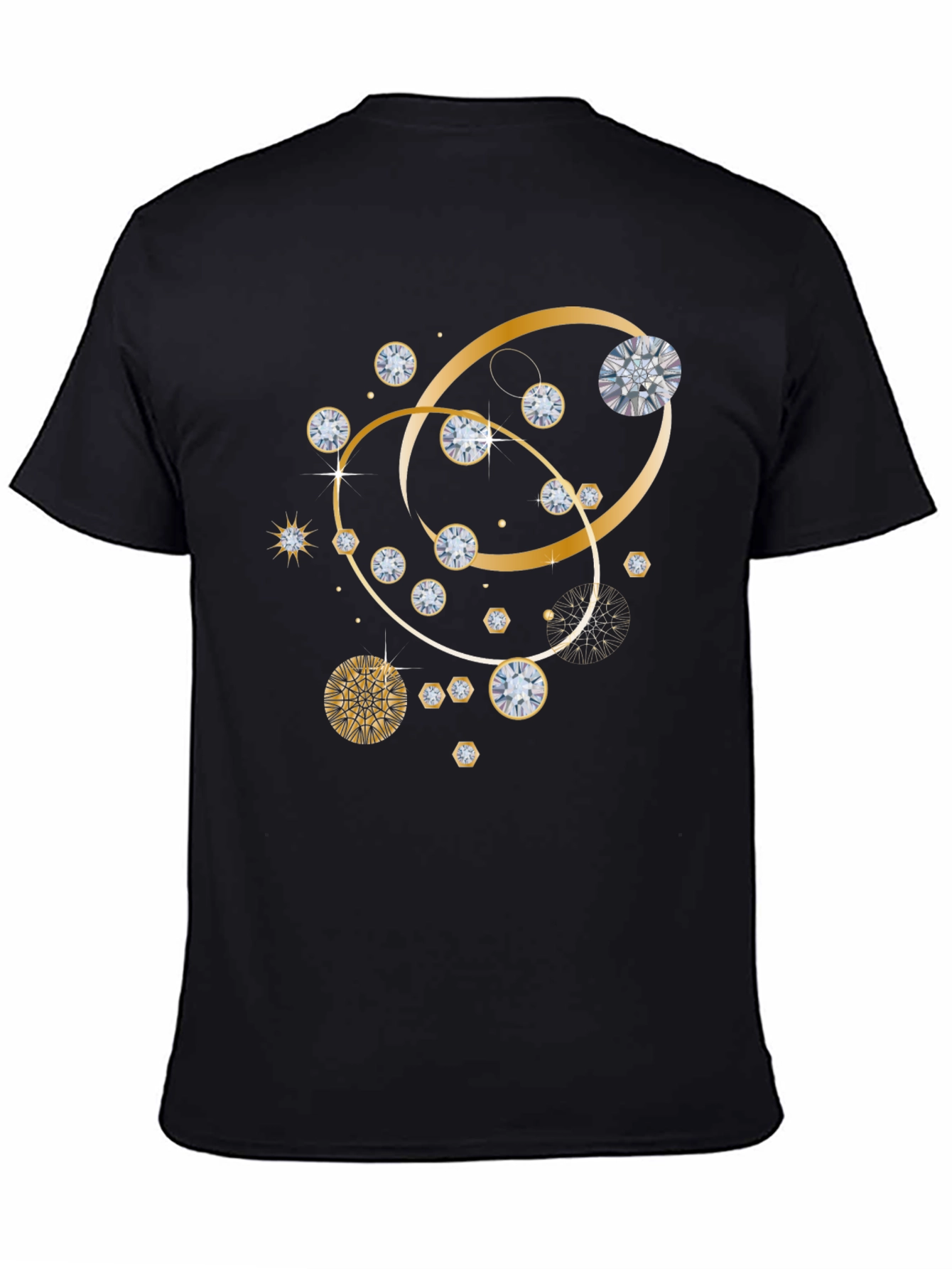 Diamond & Gold Pattern T-Shirt