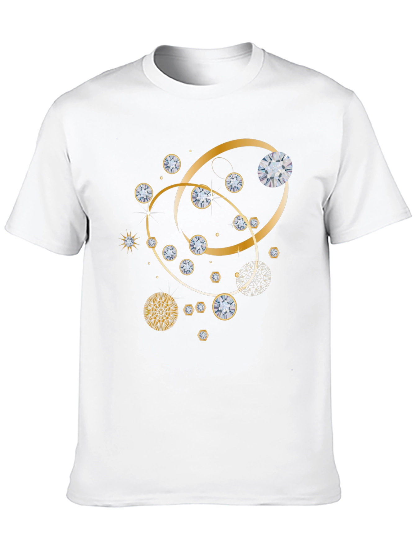 Diamond & Gold Pattern T-Shirt