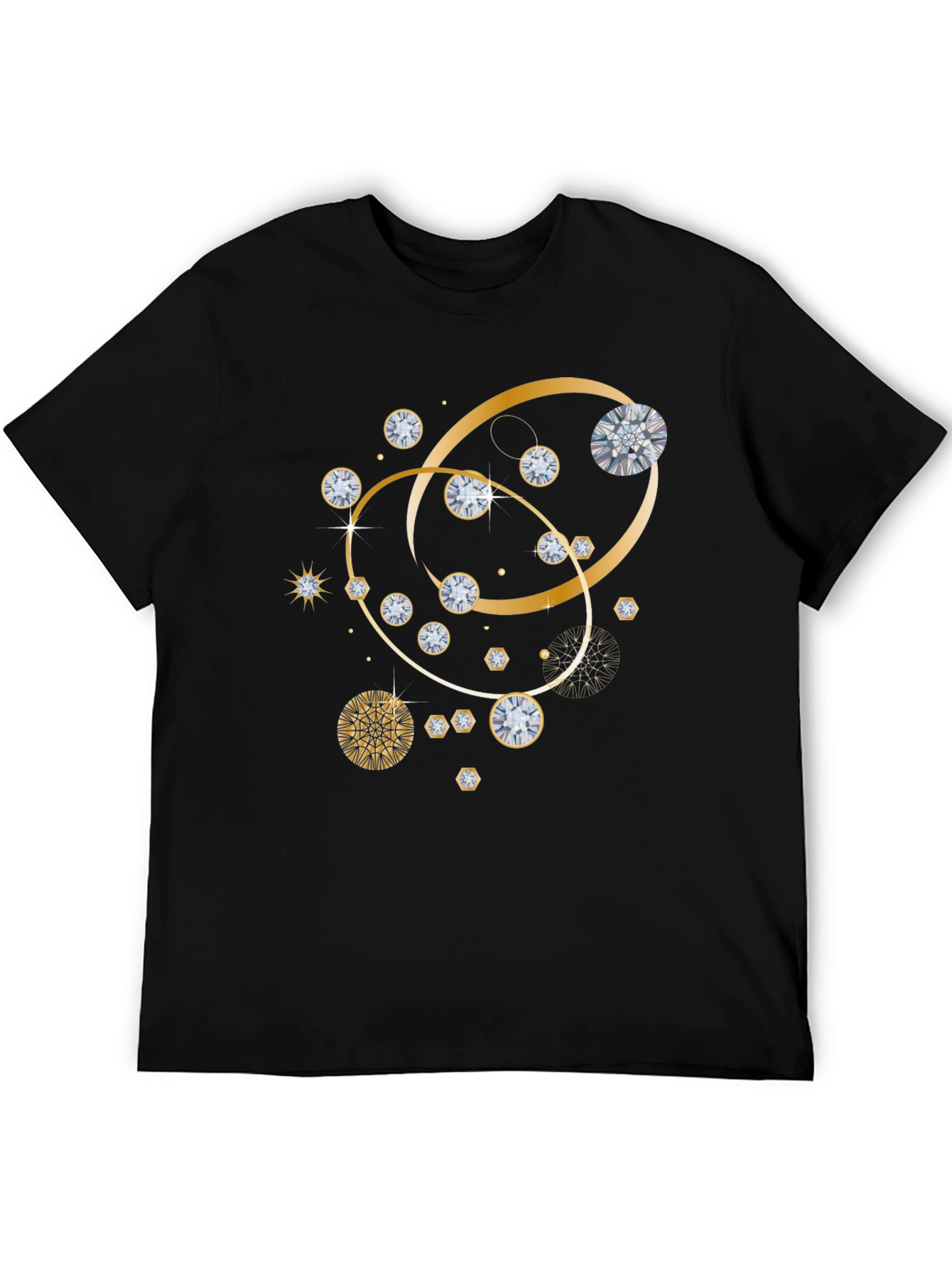 Diamond & Gold Pattern T-Shirt