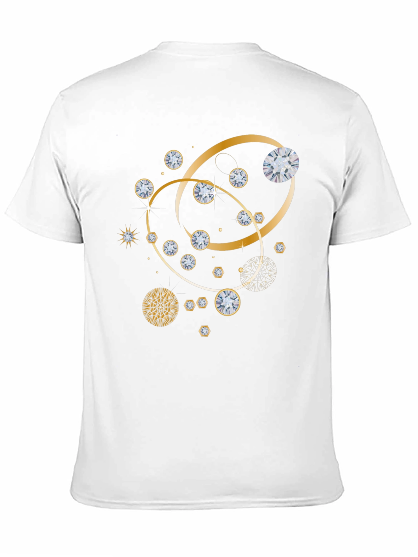 Diamond & Gold Pattern T-Shirt