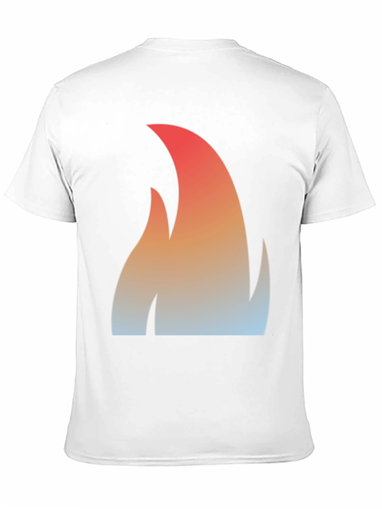 Flame Gradient Graphic Tee - Black