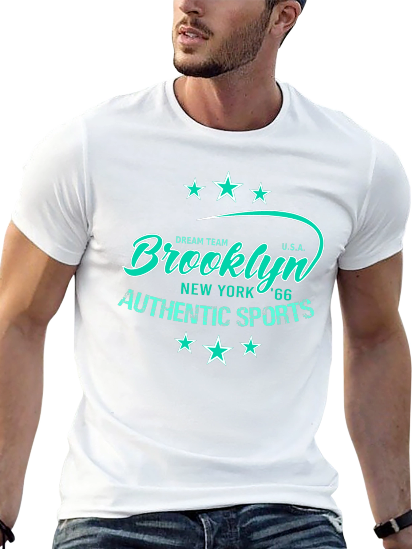 Brooklyn Authentic Sports Mens Black T-Shirt
