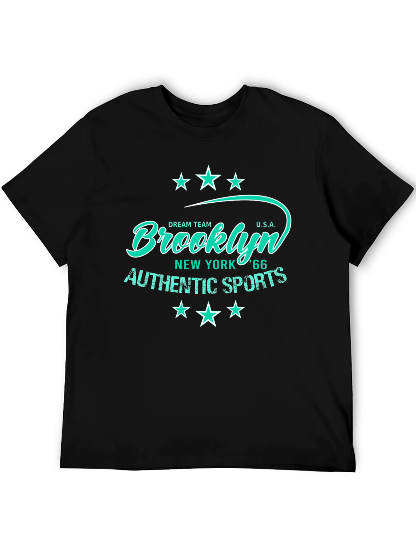 Brooklyn Authentic Sports Mens Black T-Shirt