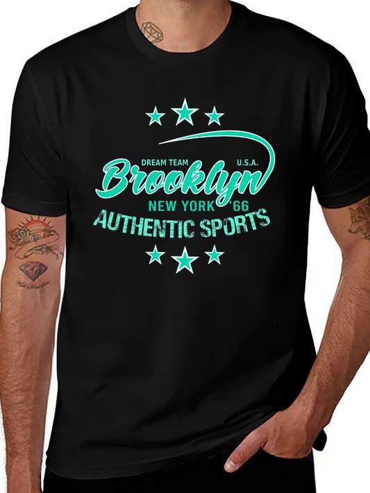 Brooklyn Authentic Sports Mens Black T-Shirt