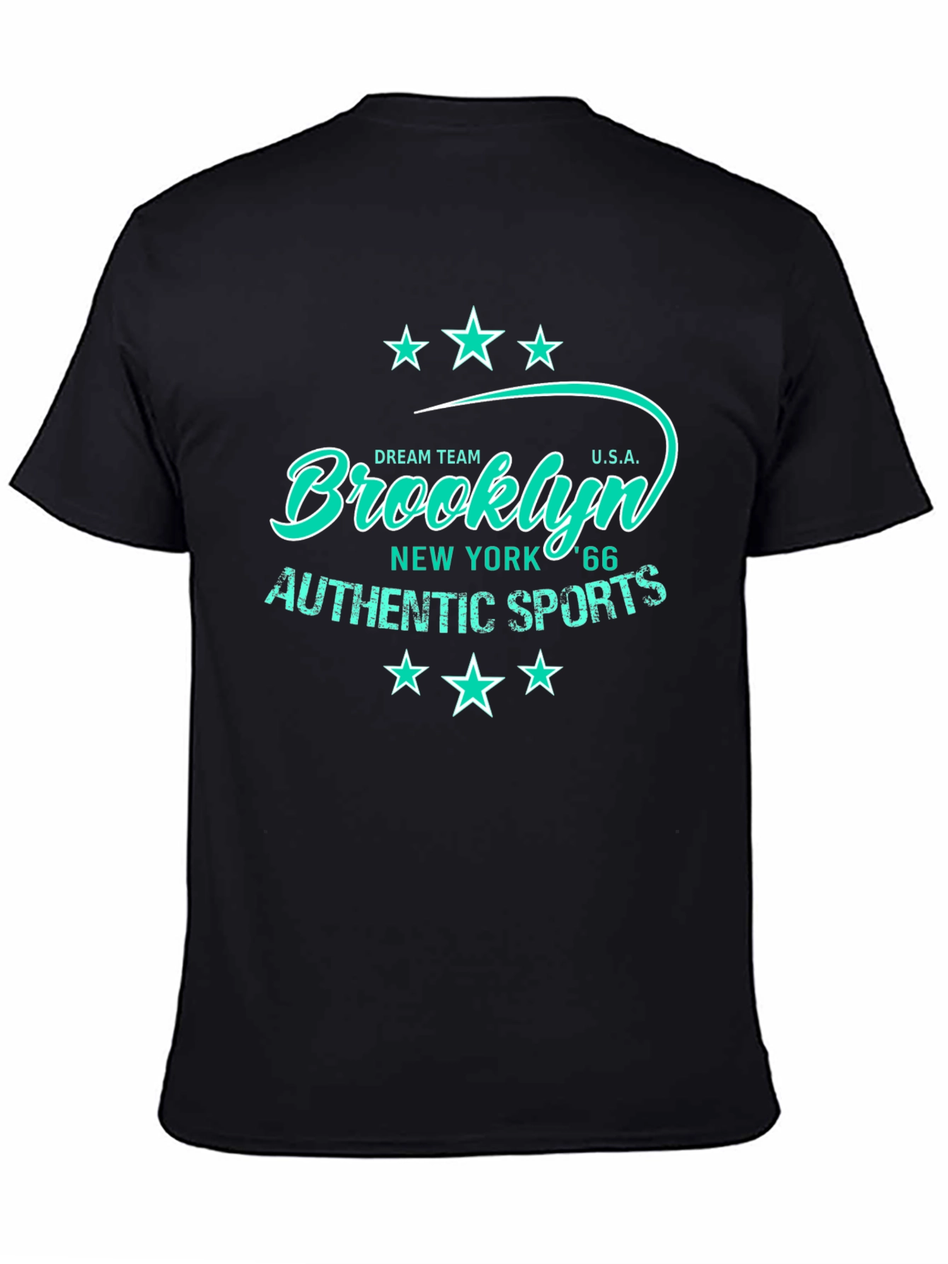 Brooklyn Authentic Sports Mens Black T-Shirt