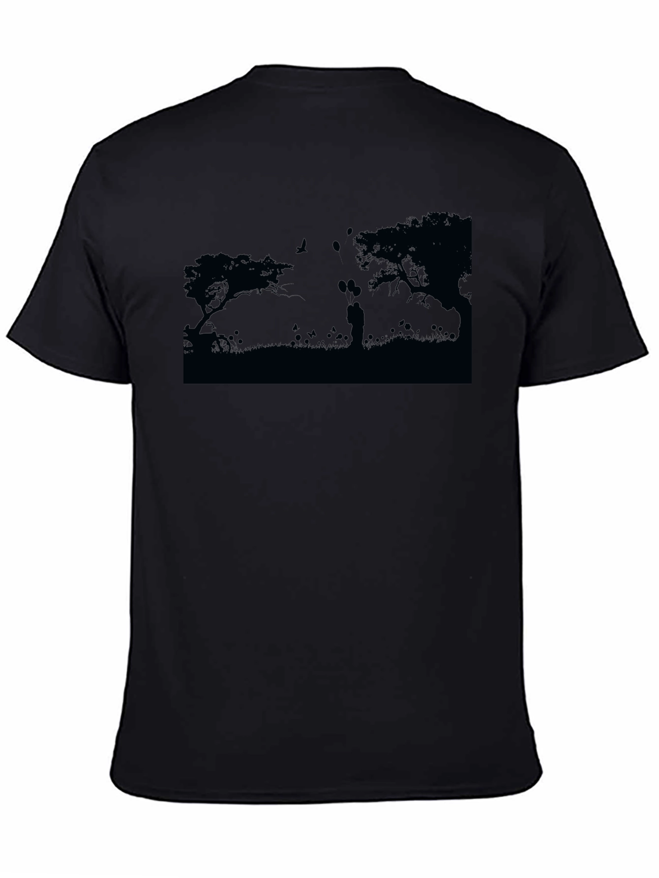 Silhouette Couple Black T-Shirt