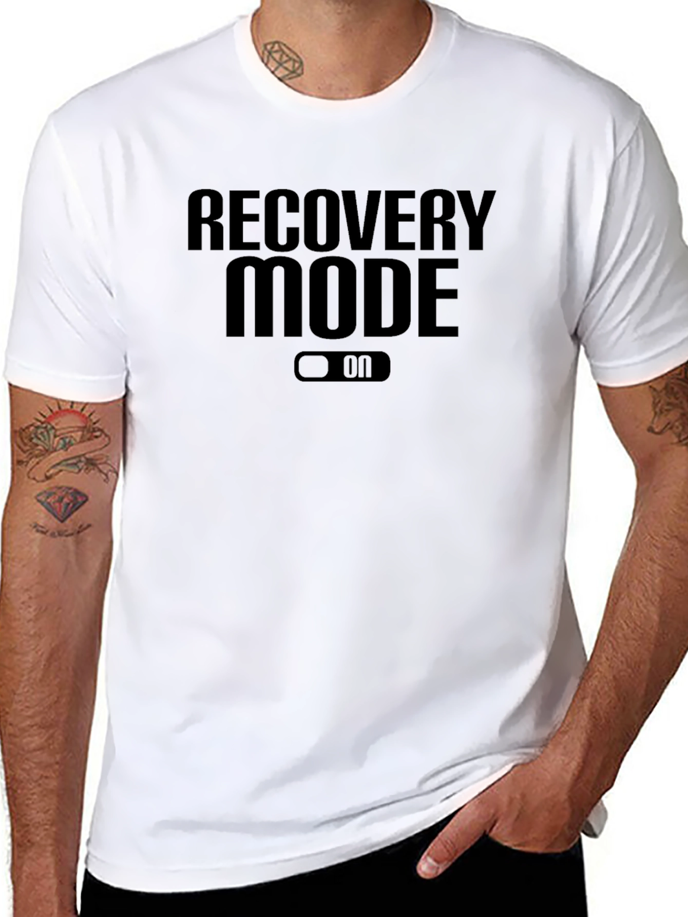 Recovery Mode On Black T-Shirt