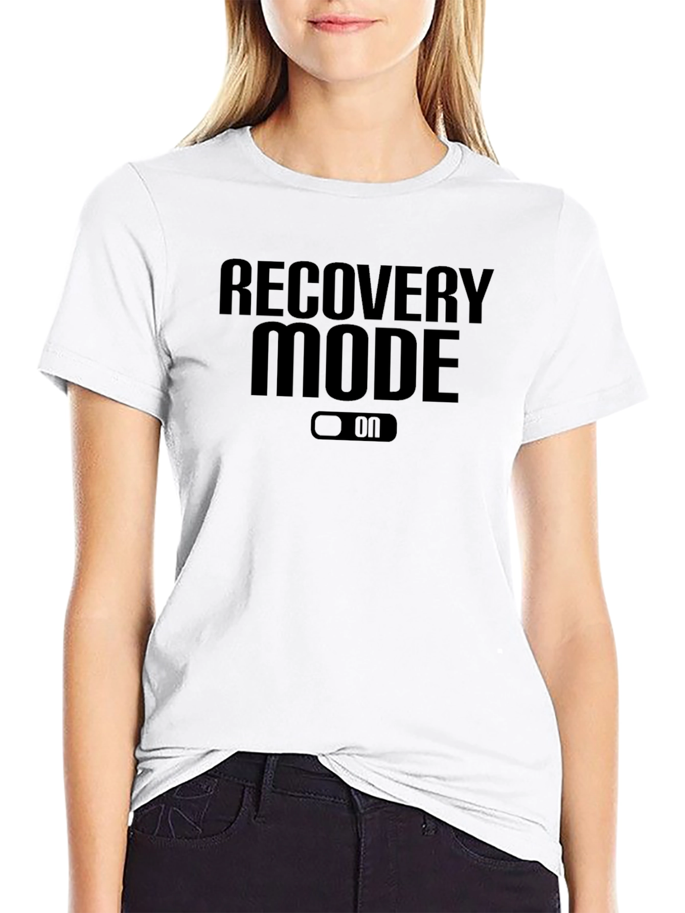 Recovery Mode On Black T-Shirt