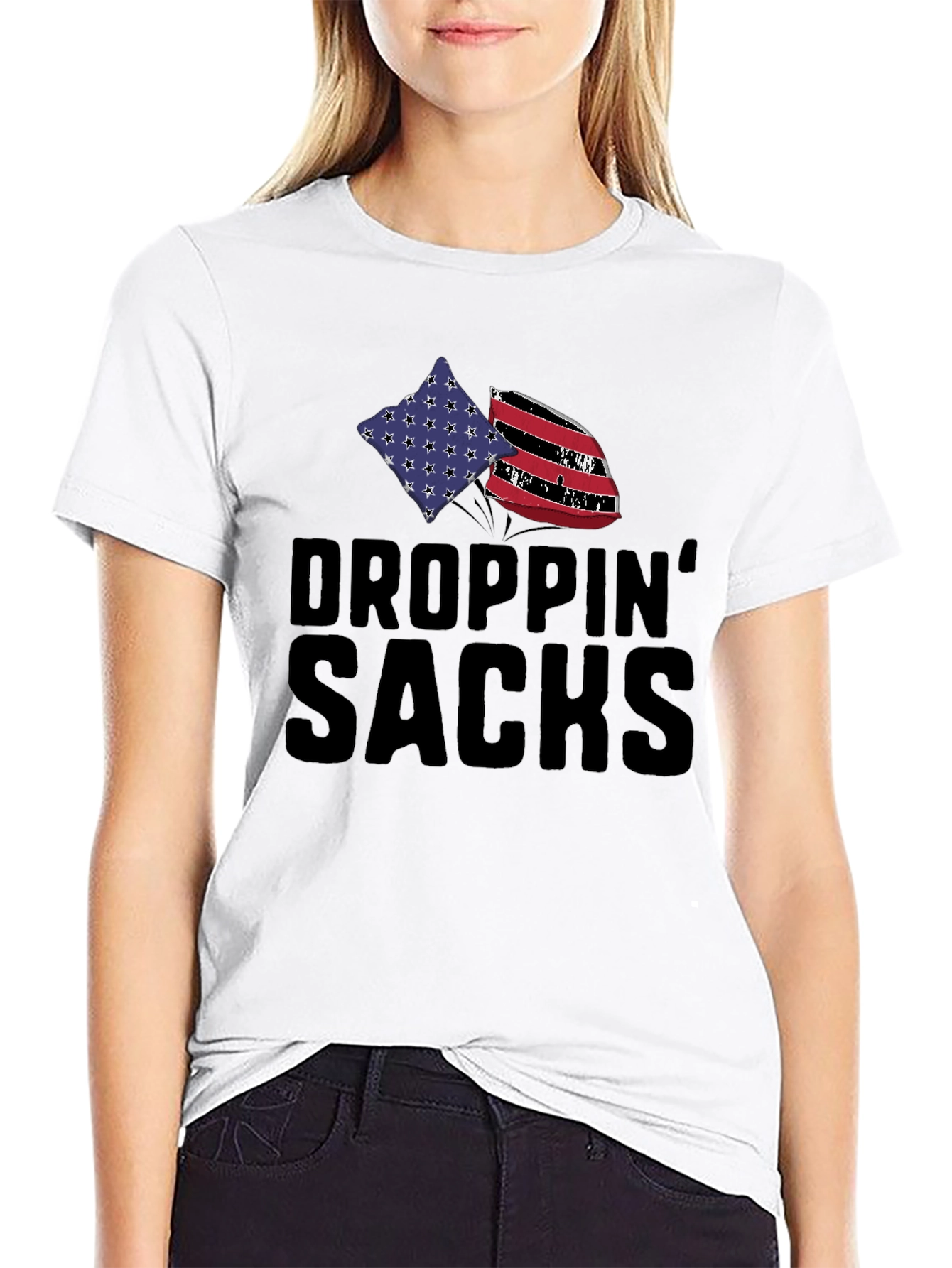 Droppin Sacks Cornhole T-Shirt