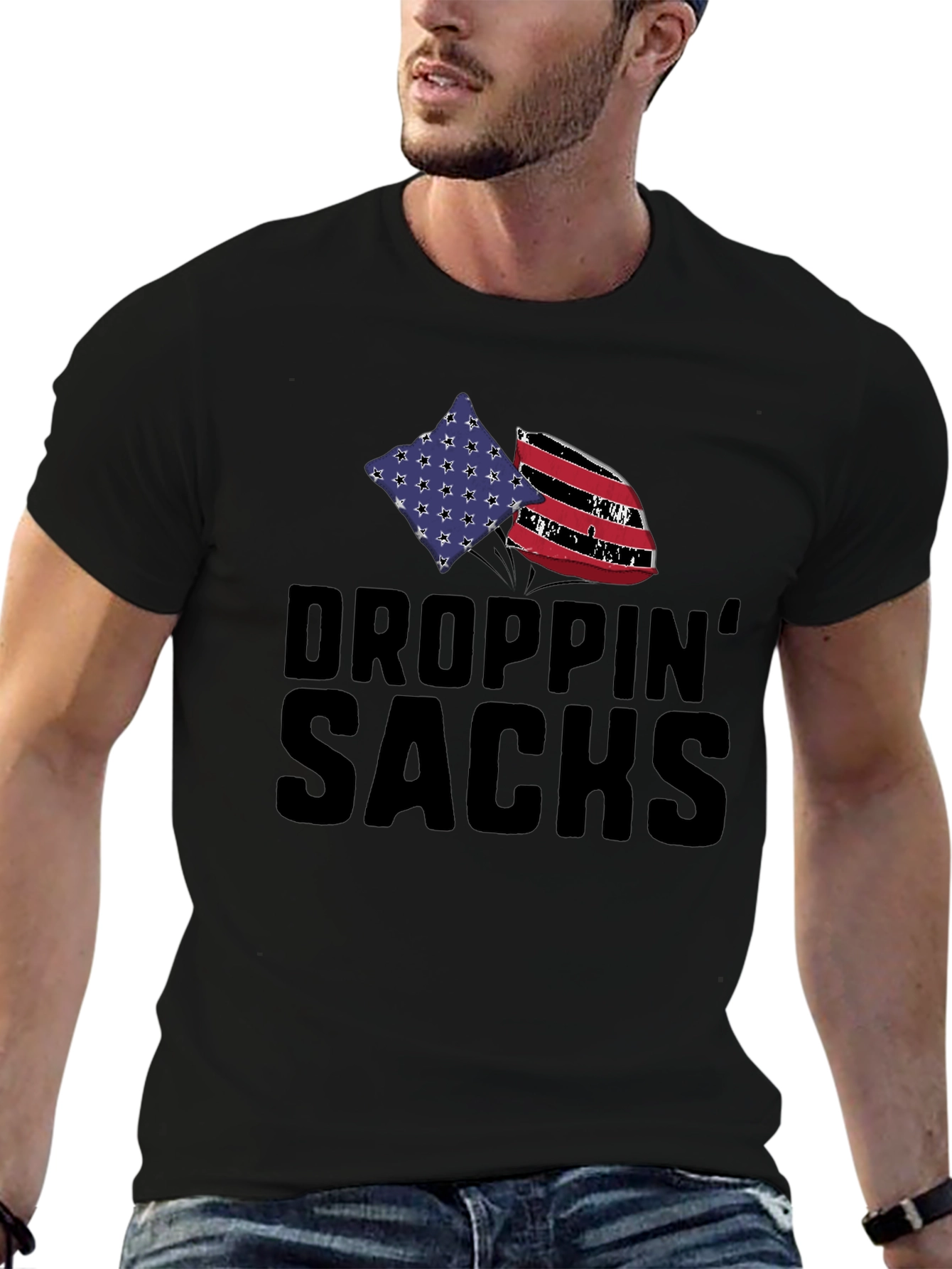 Droppin Sacks Cornhole T-Shirt