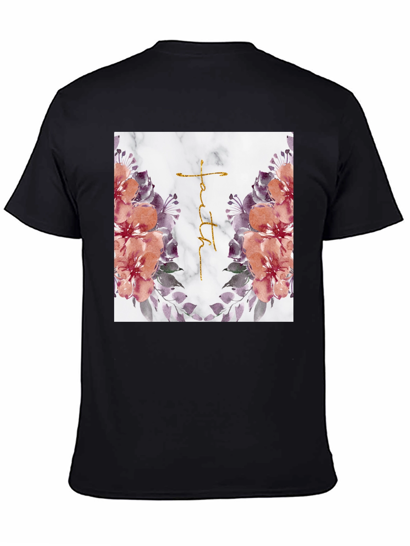 Faith Floral Graphic T-Shirt - Trendy Christian Apparel