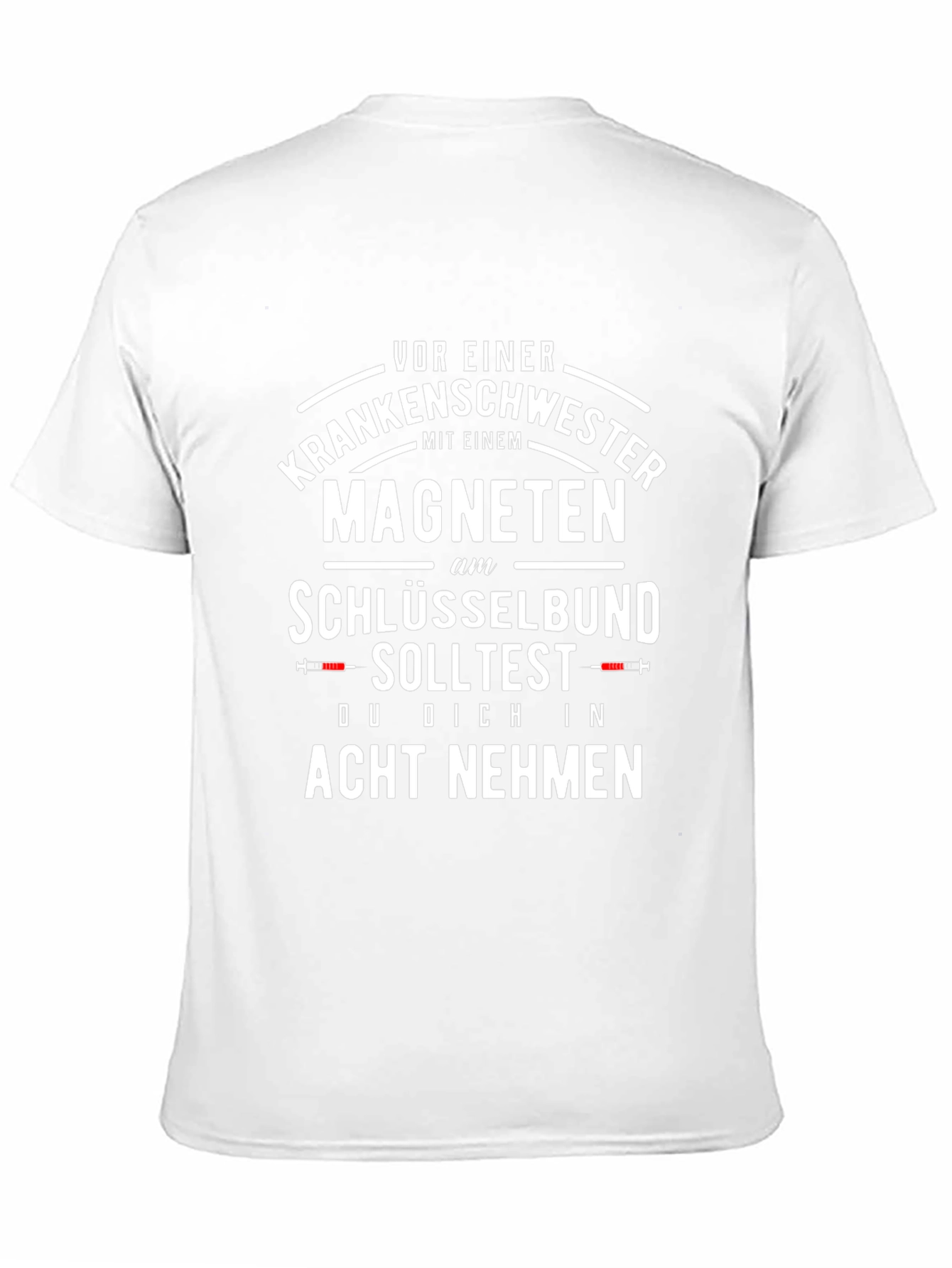 Nurse Magnet Keyring T-Shirt - Acht Nehmen