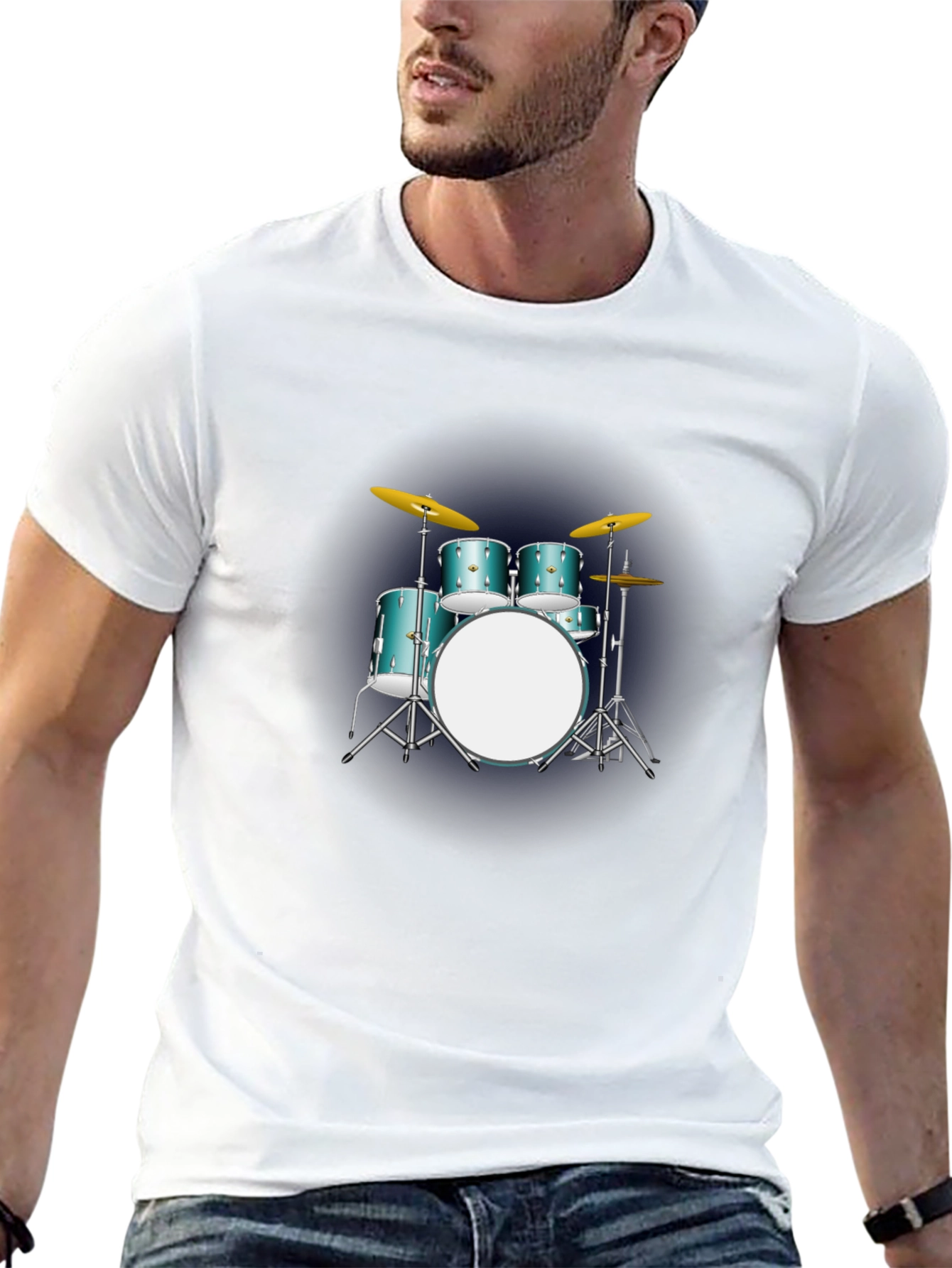Drum Set Graphic T-Shirt