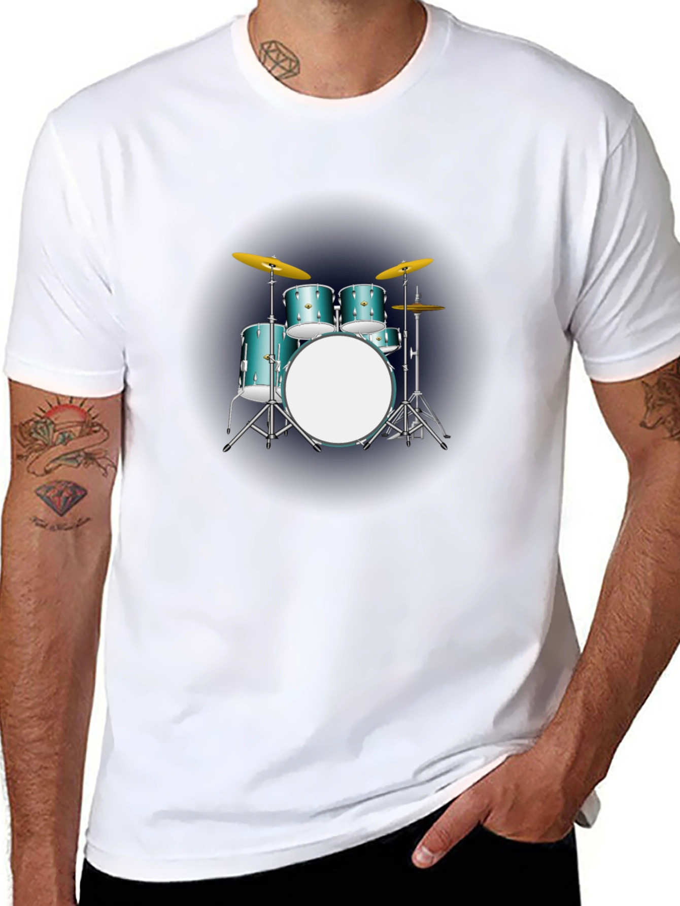 Drum Set Graphic T-Shirt