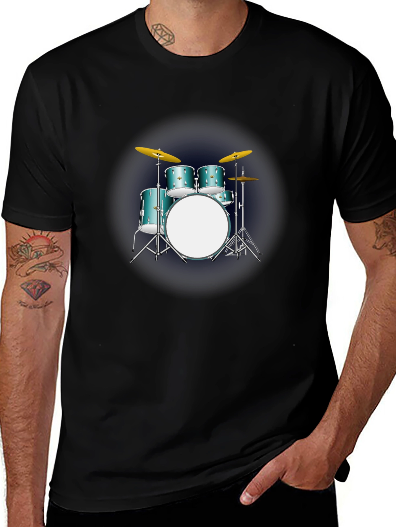 Drum Set Graphic T-Shirt