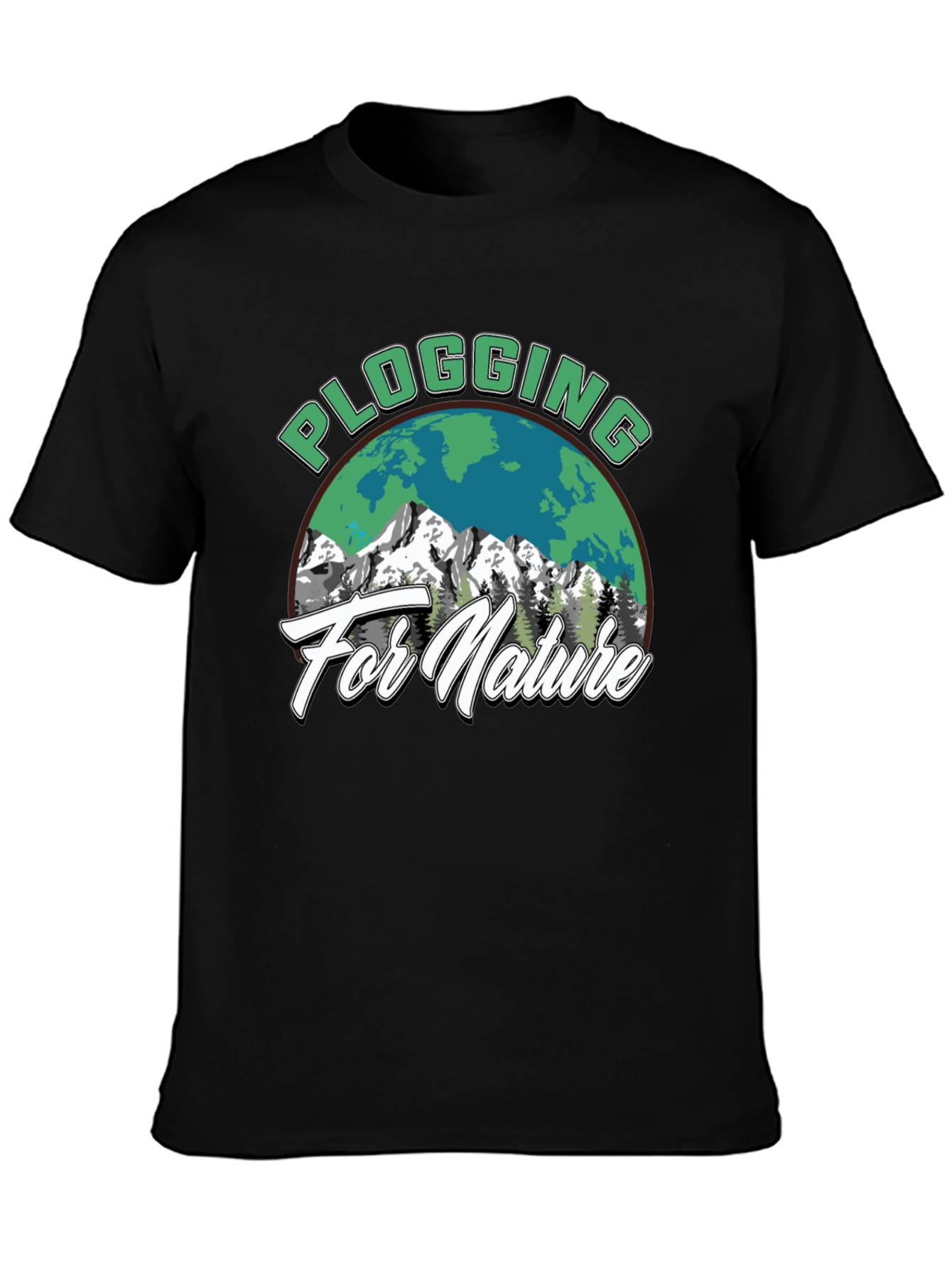Plogging for Nature Graphic T-Shirt