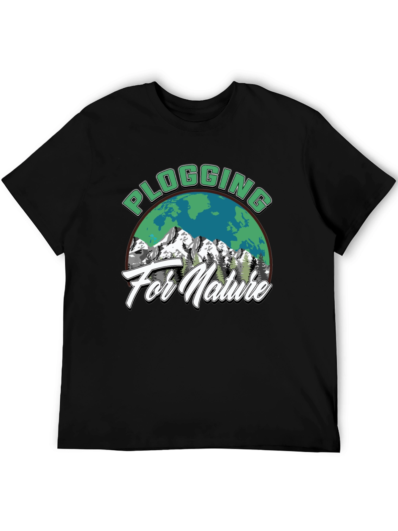 Plogging for Nature Graphic T-Shirt