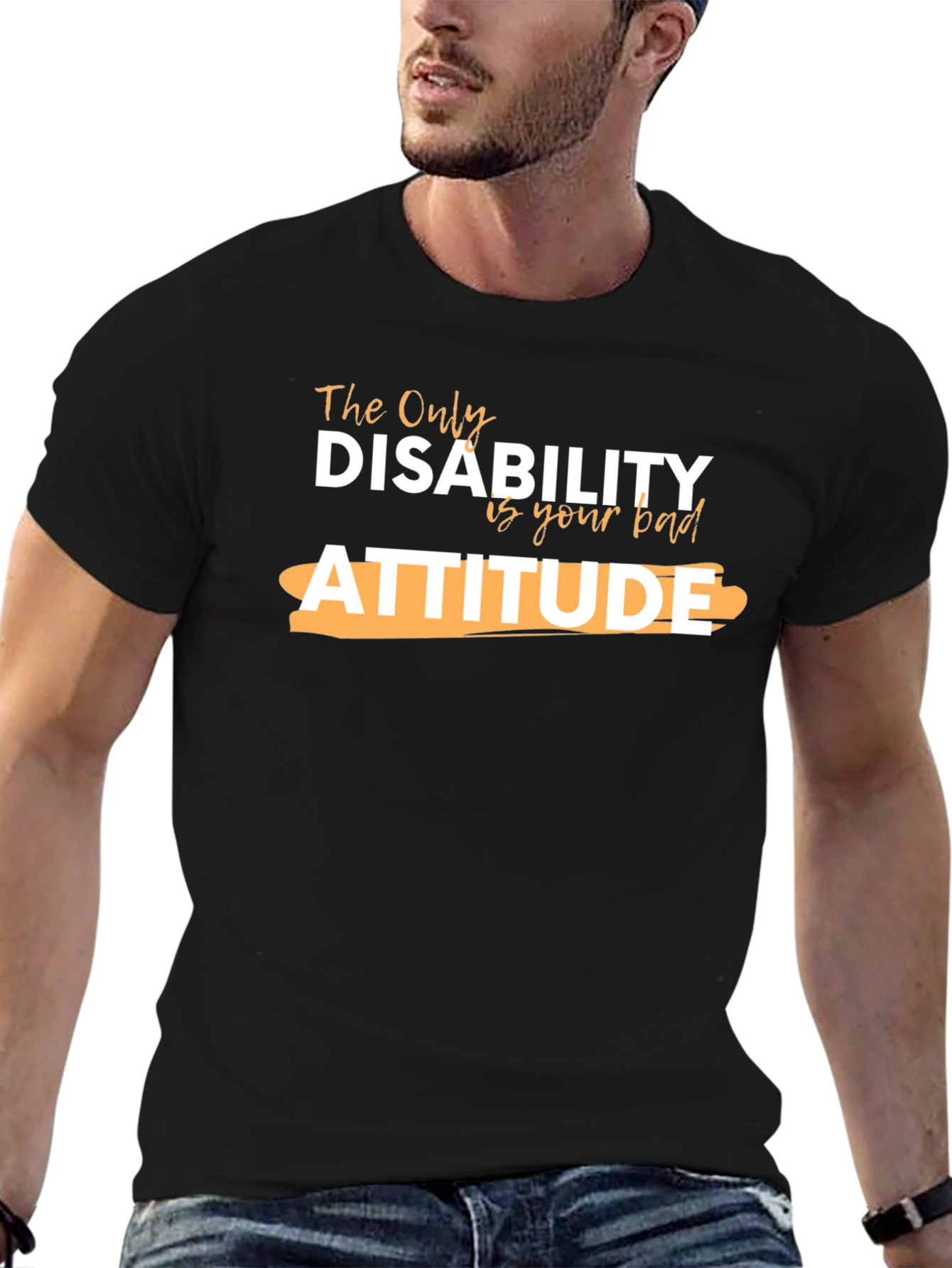 Attitude Graphic Tee - Inspirational Design