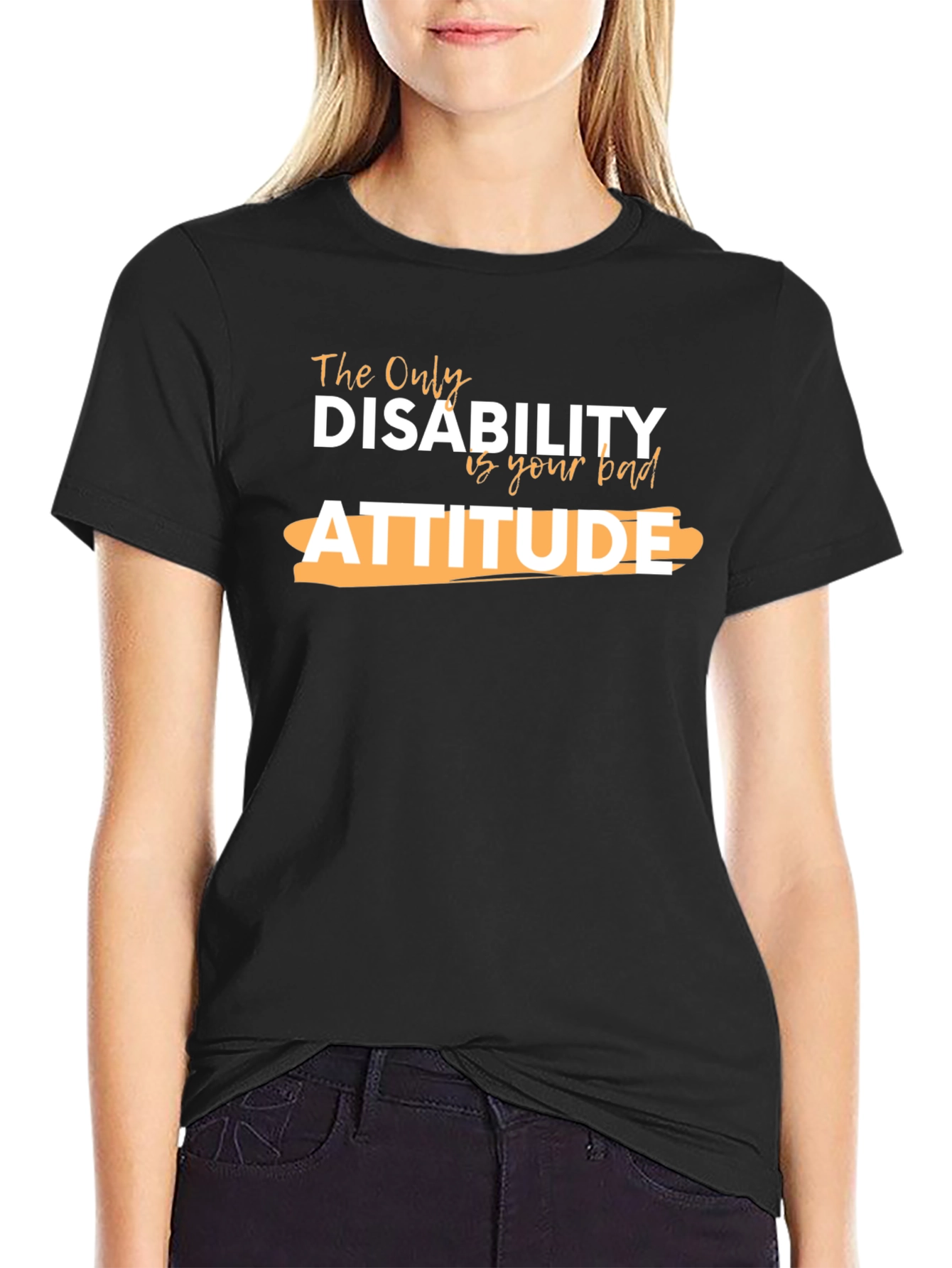Attitude Graphic Tee - Inspirational Design