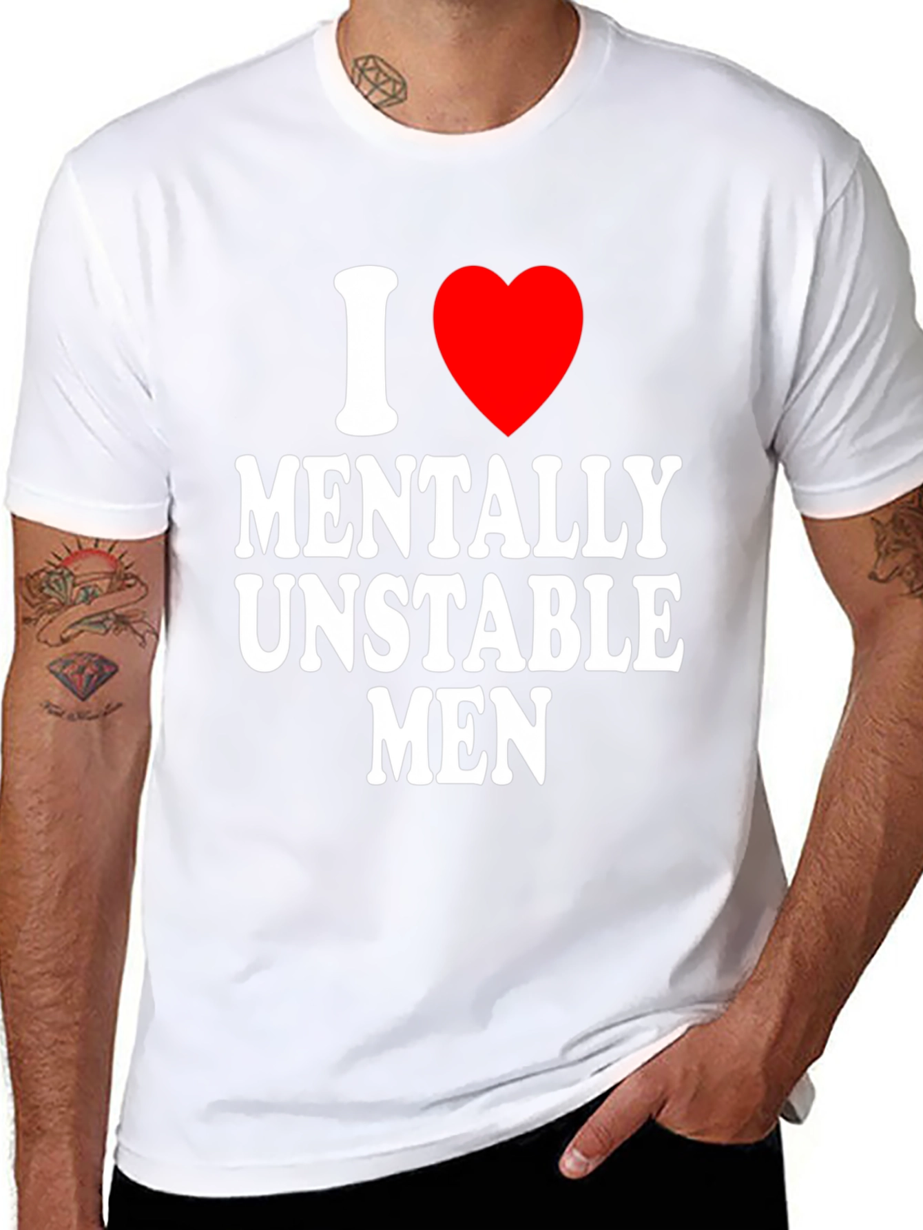 I Heart Mentally Unstable Men - Graphic Tee