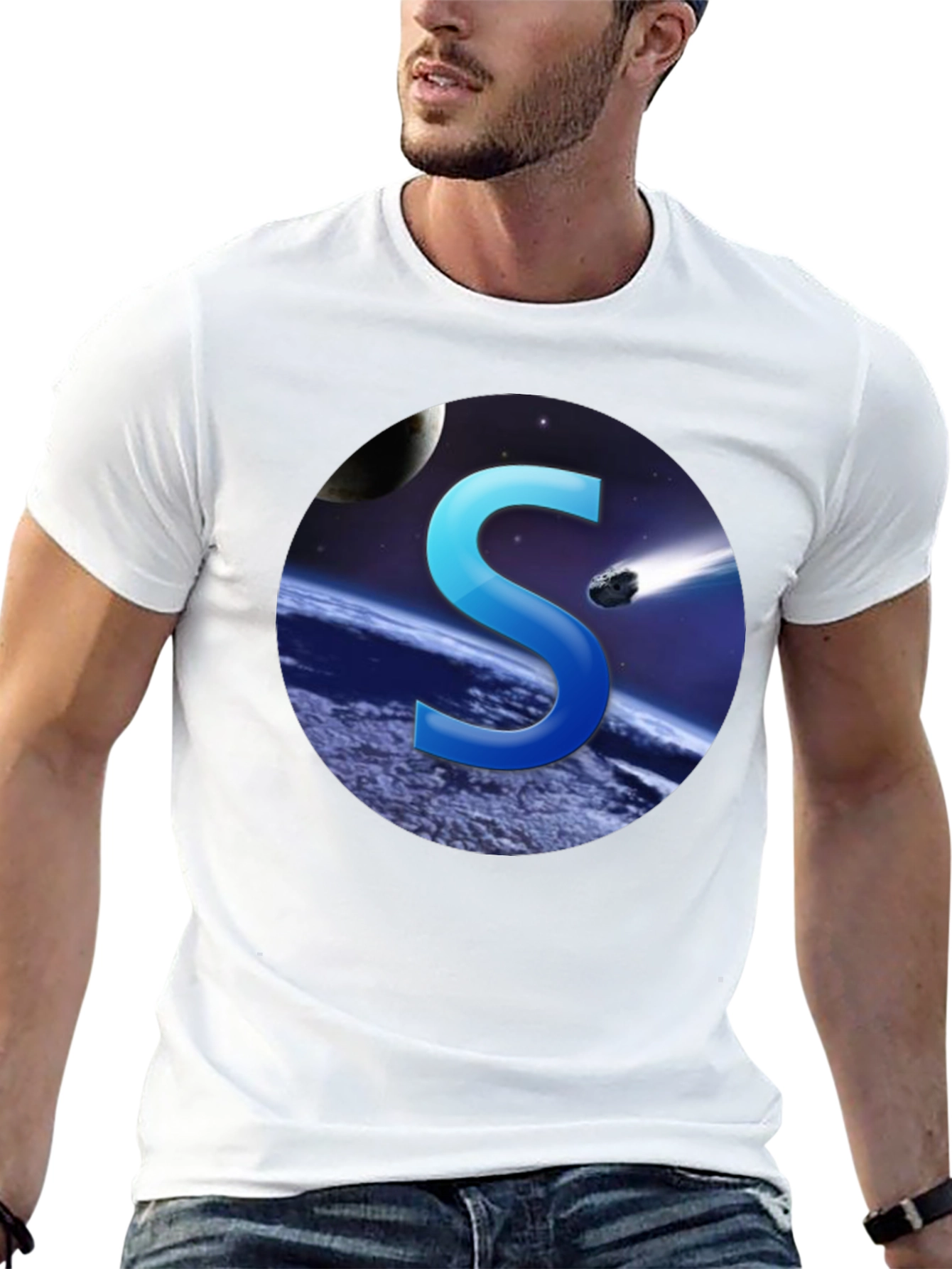 Cosmic S Black T-Shirt